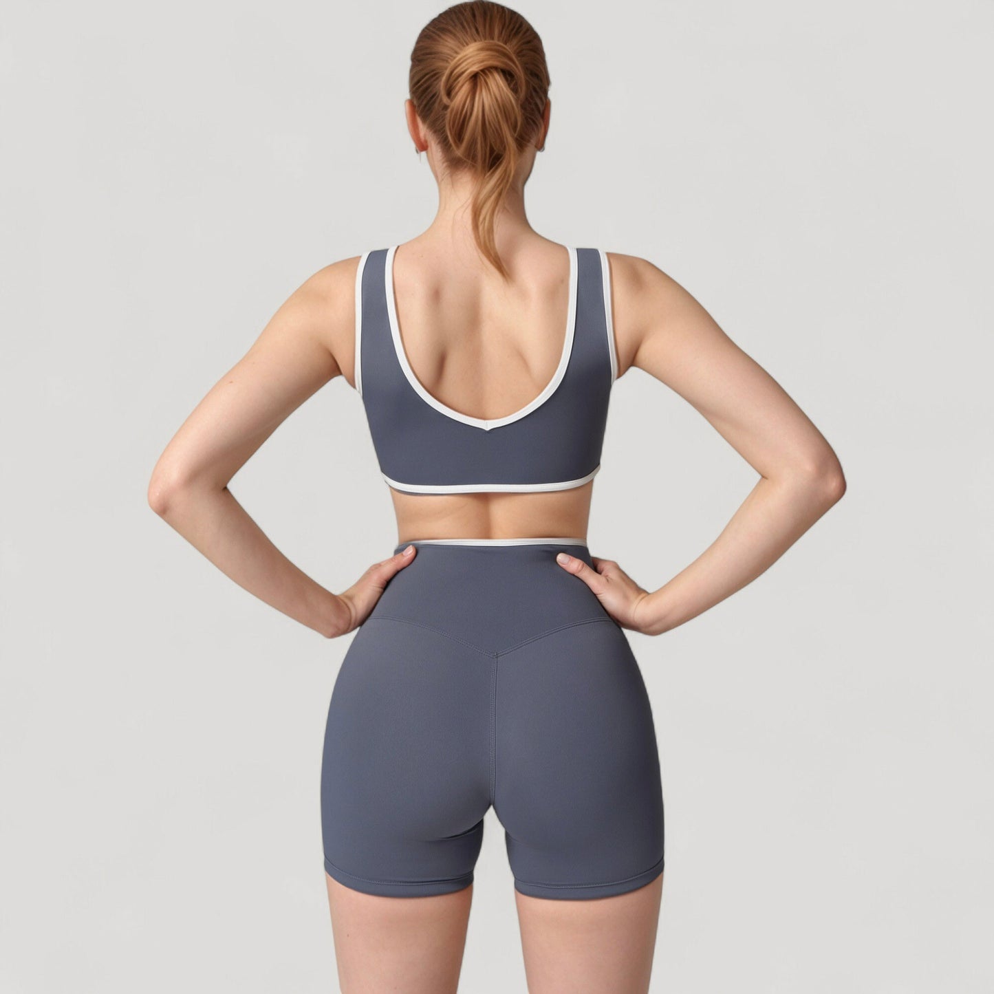 Anna-Kaci Active Women's High Waist Crossover Athletic Shorts with Stretch Fabric and Flattering V Front Waistband