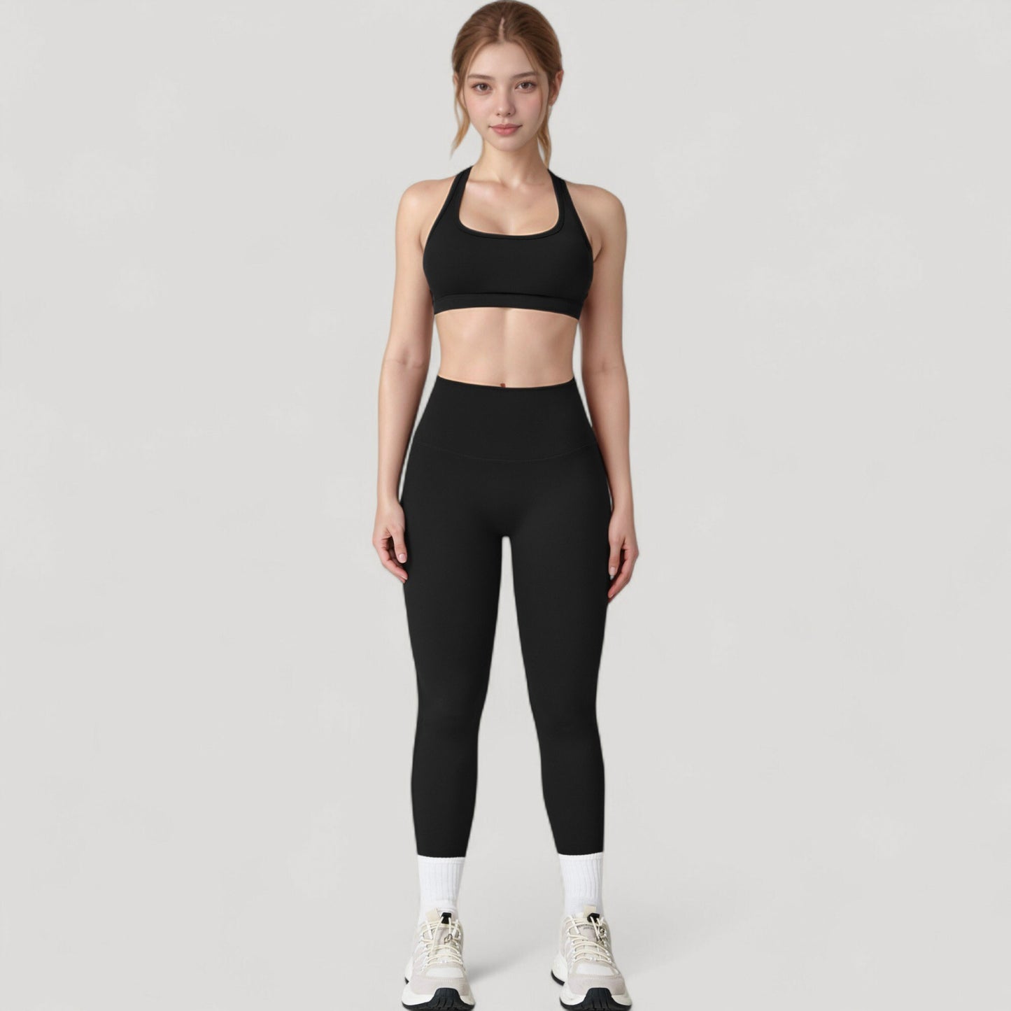 Anna-Kaci Active Women's High Waist Full Length Leggings with Seamless Design and Stretch Fit for Everyday Movement