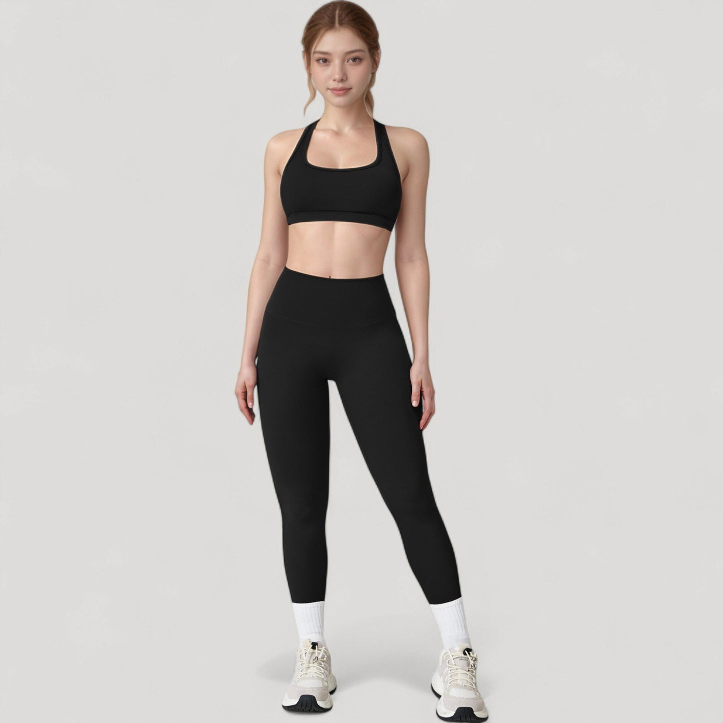 Anna-Kaci Active Women's High Waist Full Length Leggings with Seamless Design and Stretch Fit for Everyday Movement