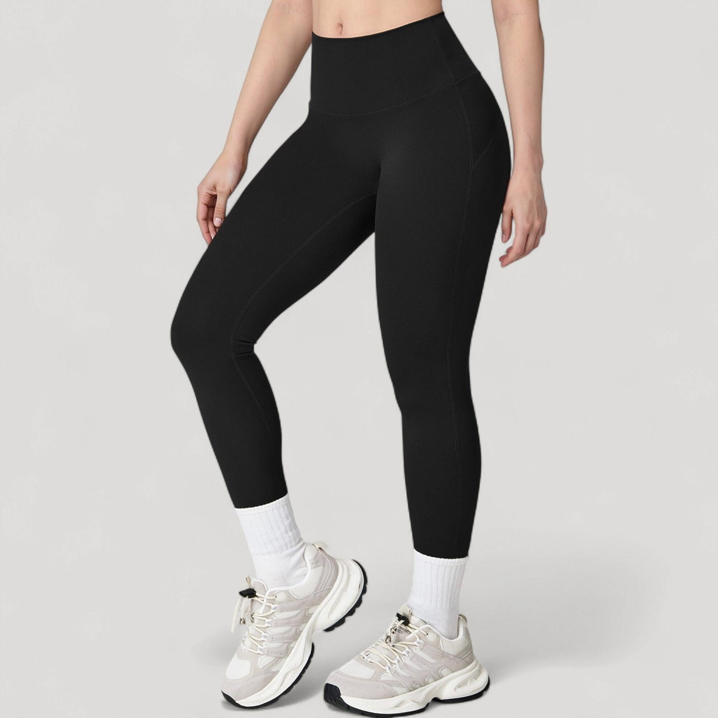 Anna-Kaci Active Women's High Waist Full Length Leggings with Seamless Design and Stretch Fit for Everyday Movement