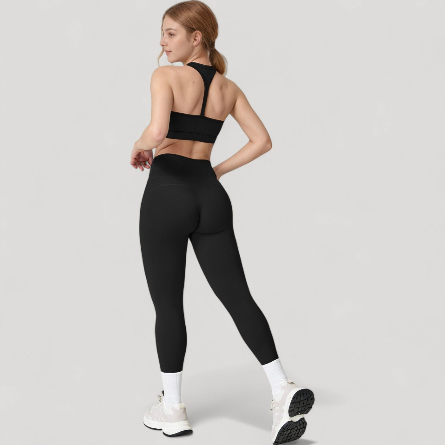 Anna-Kaci Active Women's High Waist Full Length Leggings with Seamless Design and Stretch Fit for Everyday Movement