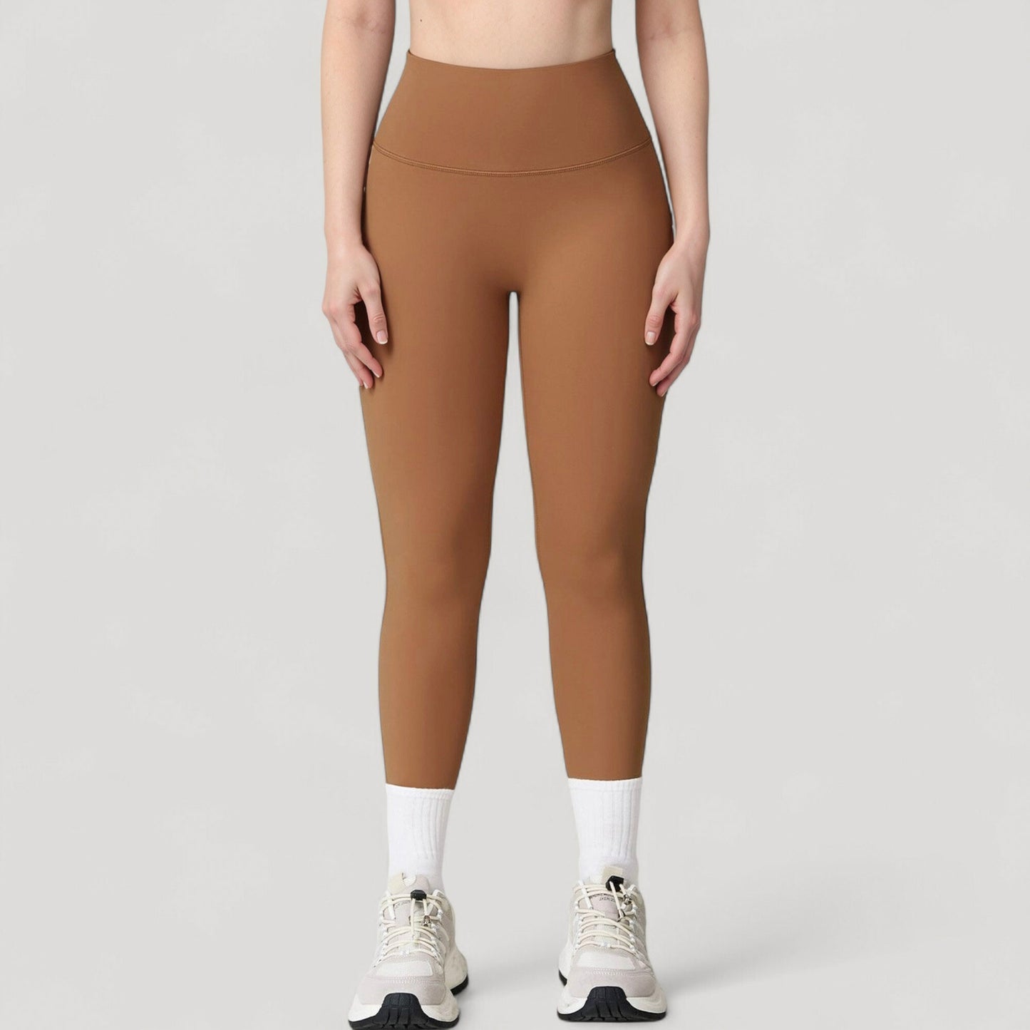 Anna-Kaci Active Women's High Waist Full Length Leggings with Seamless Design and Stretch Fit for Everyday Movement