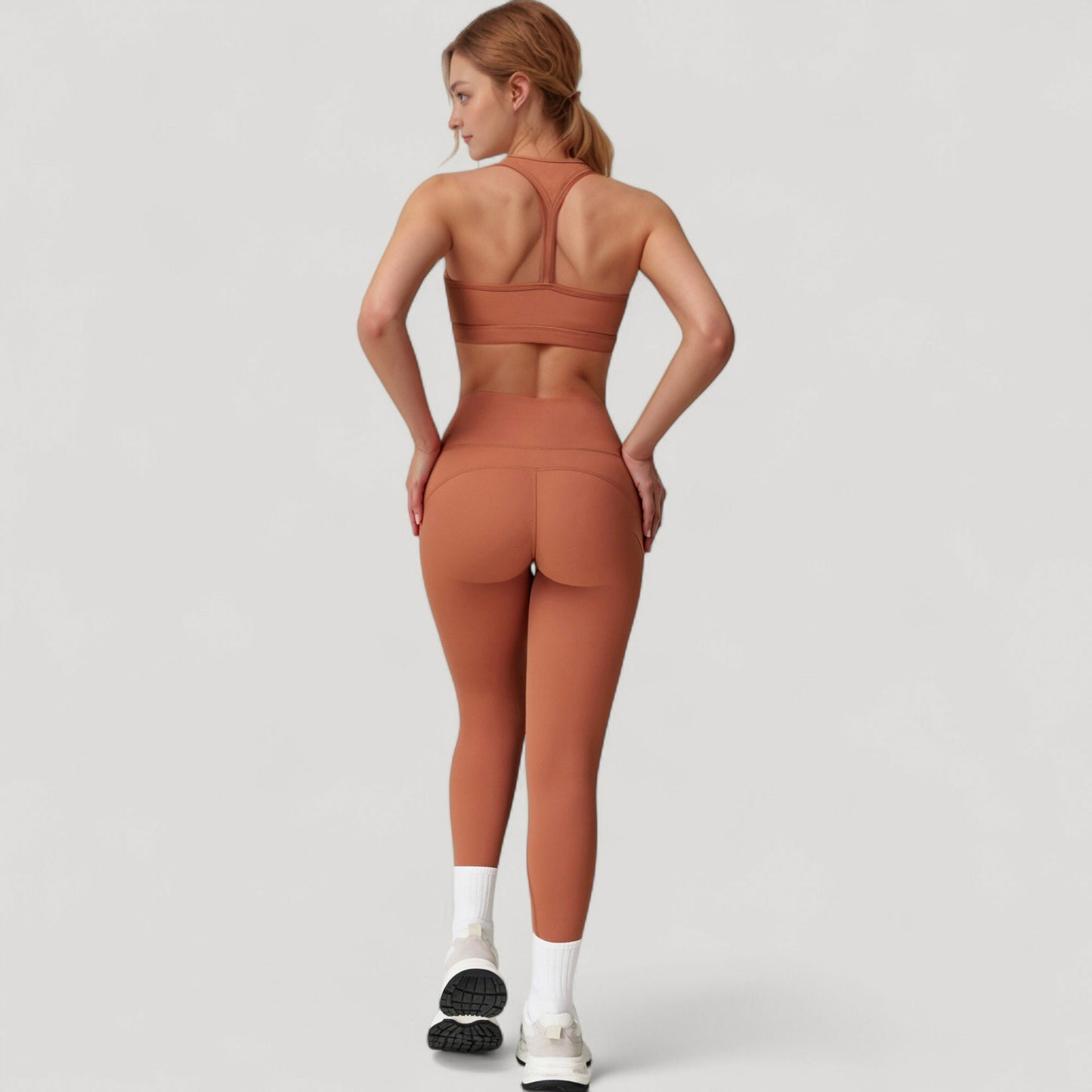 Anna-Kaci Active Women's High Waist Full Length Leggings with Seamless Design and Stretch Fit for Everyday Movement