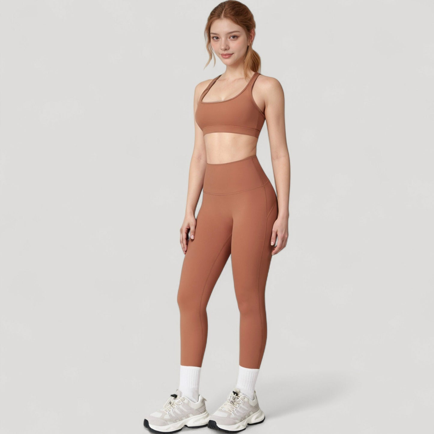Anna-Kaci Active Women's High Waist Full Length Leggings with Seamless Design and Stretch Fit for Everyday Movement