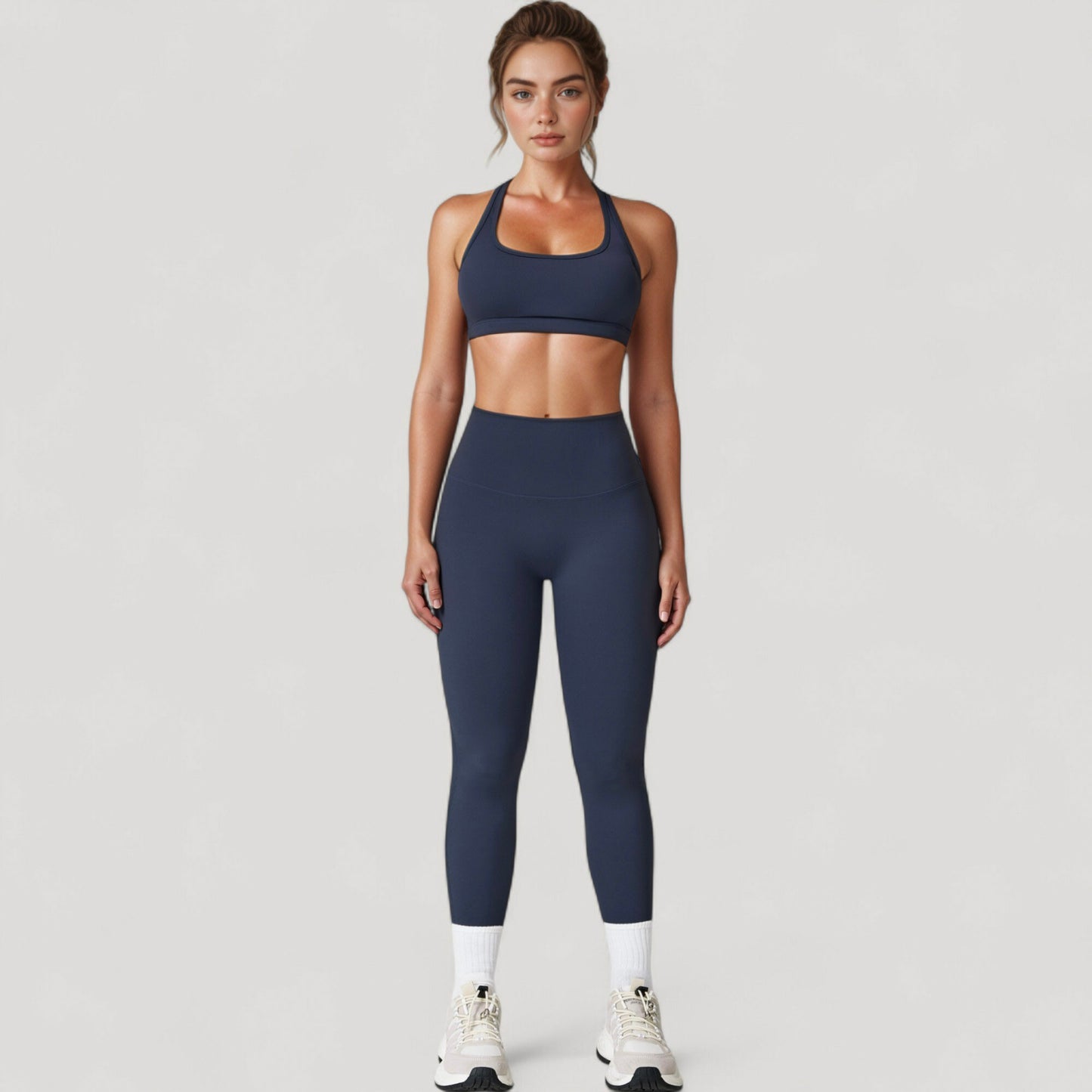 Anna-Kaci Active Women's High Waist Full Length Leggings with Seamless Design and Stretch Fit for Everyday Movement