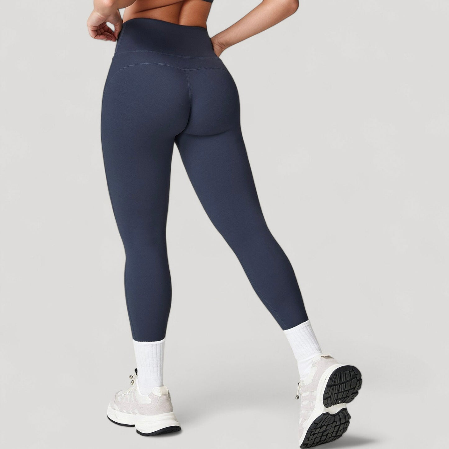 Anna-Kaci Active Women's High Waist Full Length Leggings with Seamless Design and Stretch Fit for Everyday Movement