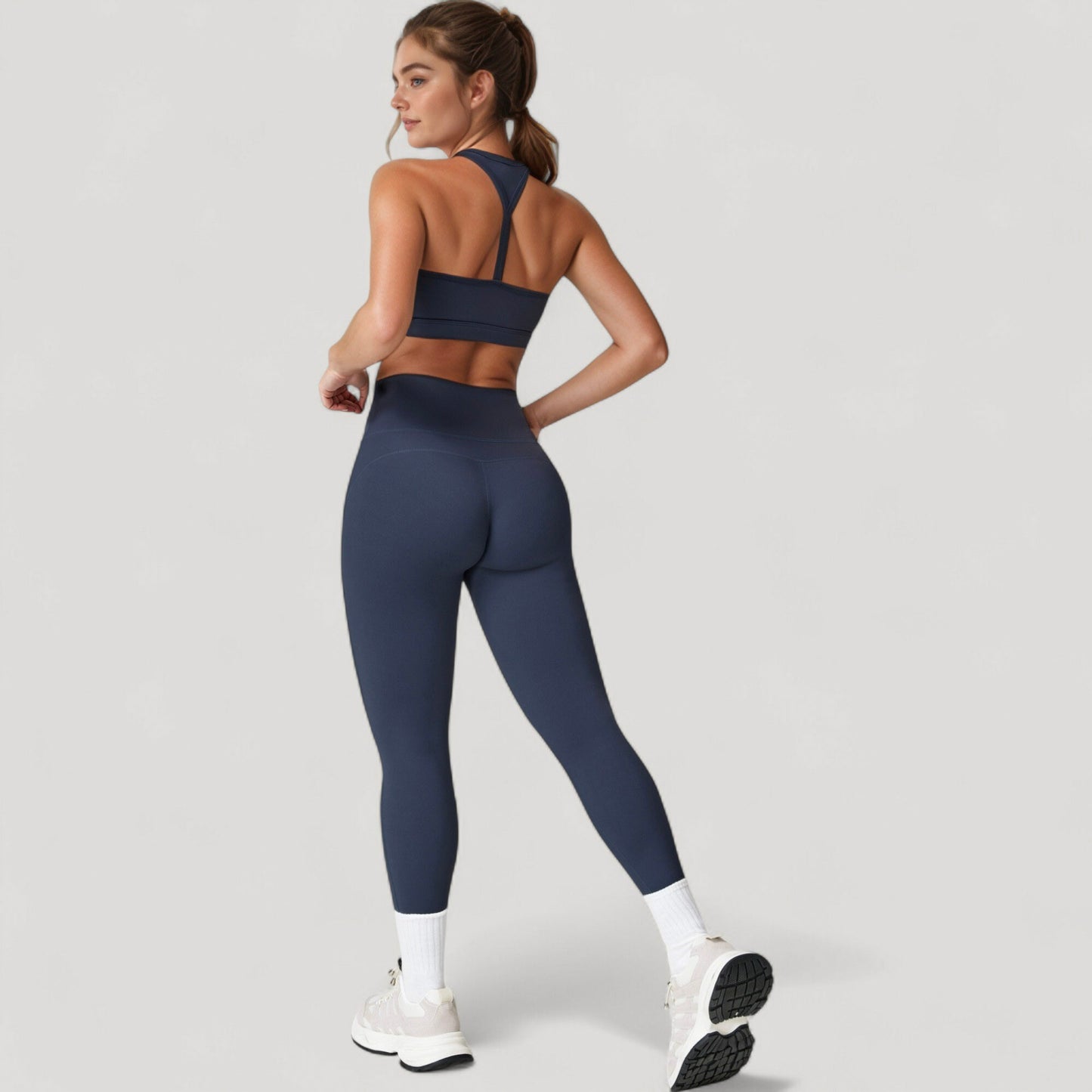 Anna-Kaci Active Women's High Waist Full Length Leggings with Seamless Design and Stretch Fit for Everyday Movement