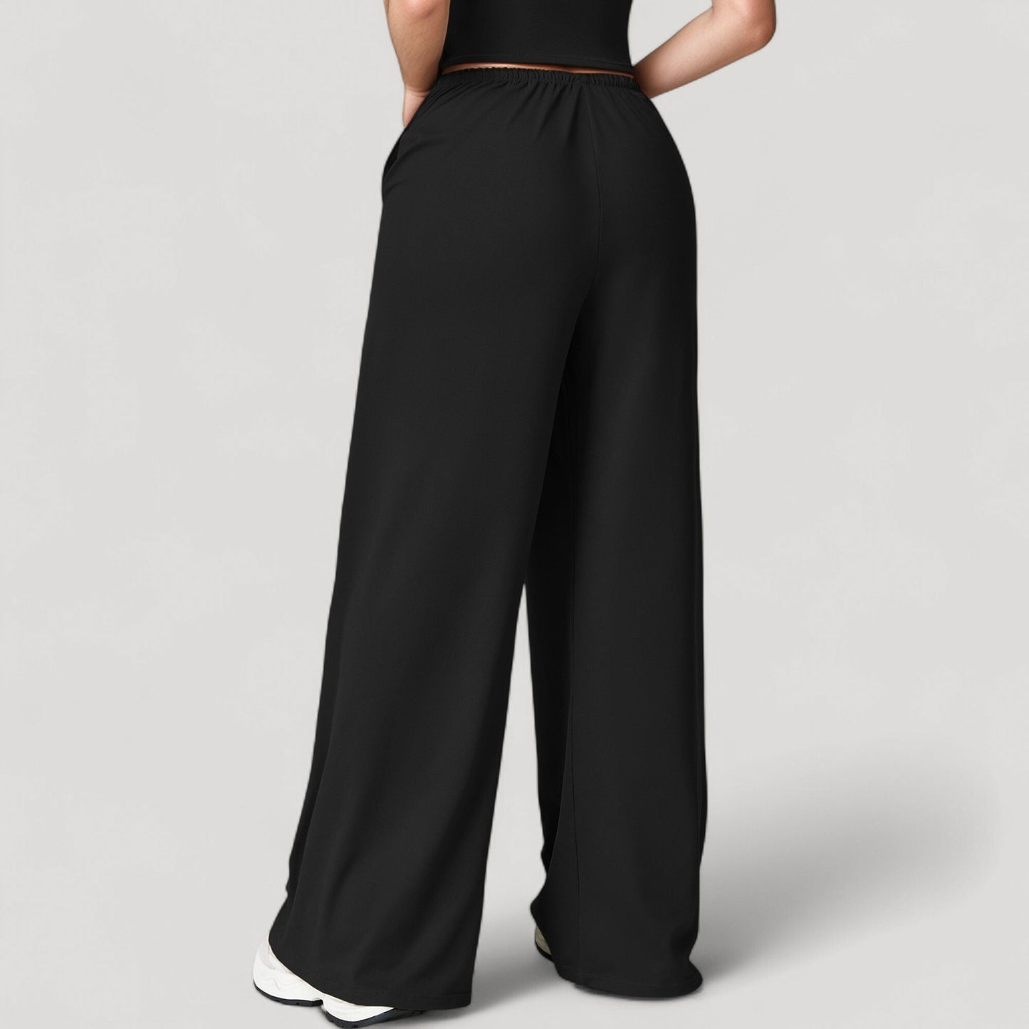 Anna-Kaci Active Women's Wide Leg Lounge Pants with Drawstring Waist and Relaxed Fit for All-Day Comfort
