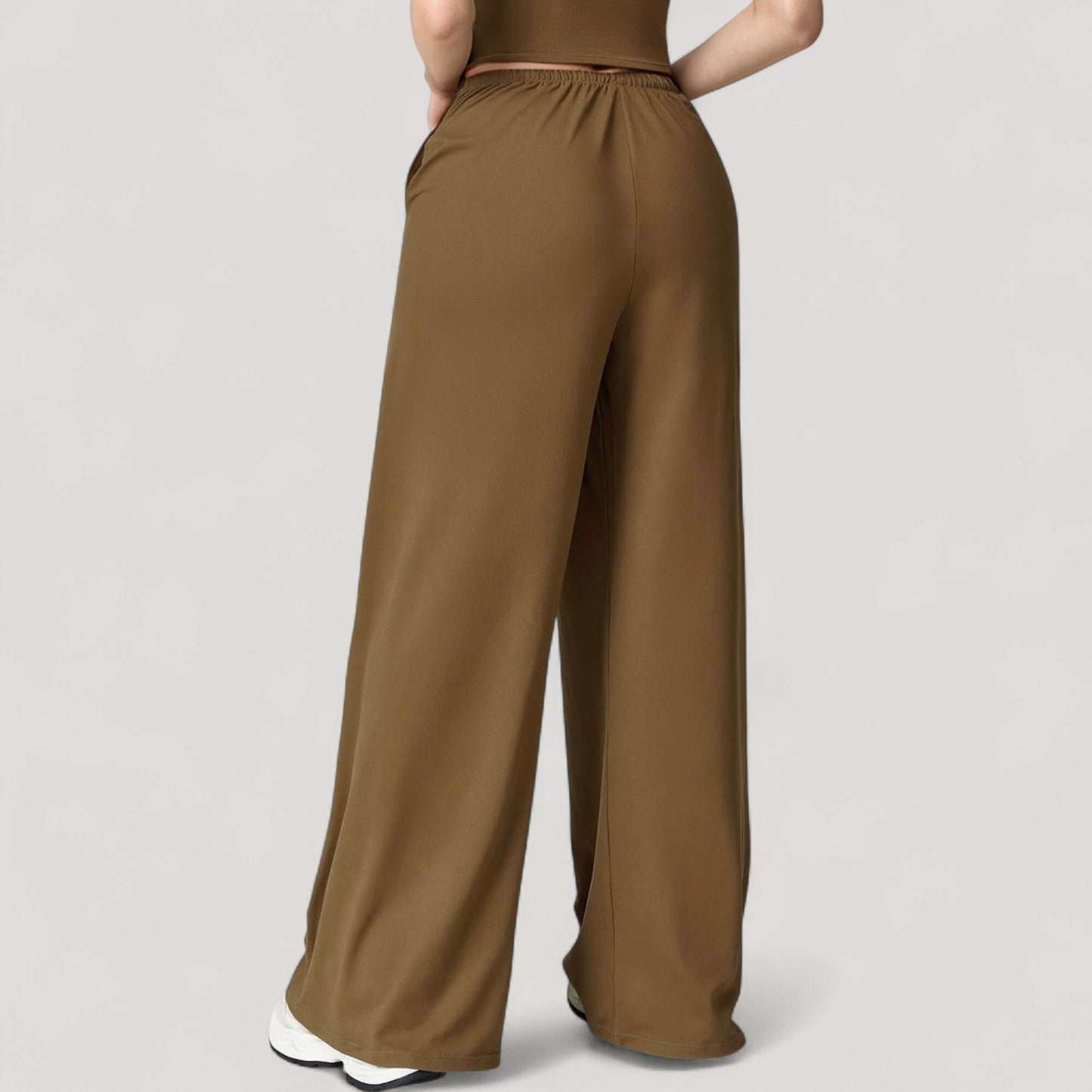 Anna-Kaci Active Women's Wide Leg Lounge Pants with Drawstring Waist and Relaxed Fit for All-Day Comfort