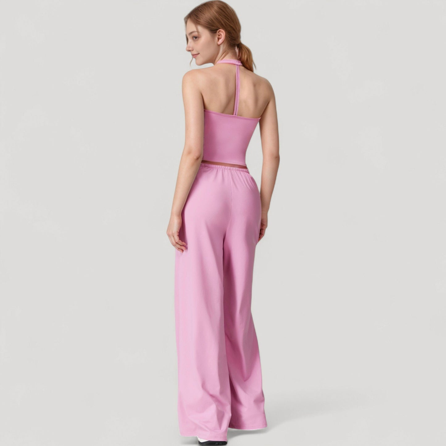 Anna-Kaci Active Women's Wide Leg Lounge Pants with Drawstring Waist and Relaxed Fit for All-Day Comfort