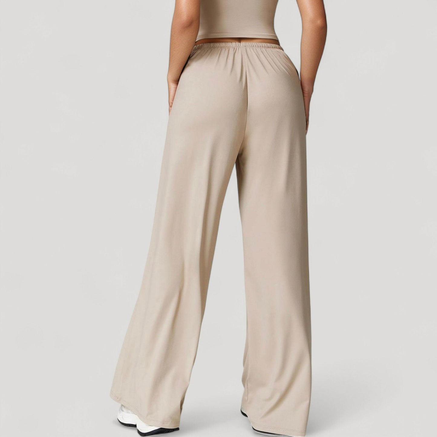 Anna-Kaci Active Women's Wide Leg Lounge Pants with Drawstring Waist and Relaxed Fit for All-Day Comfort