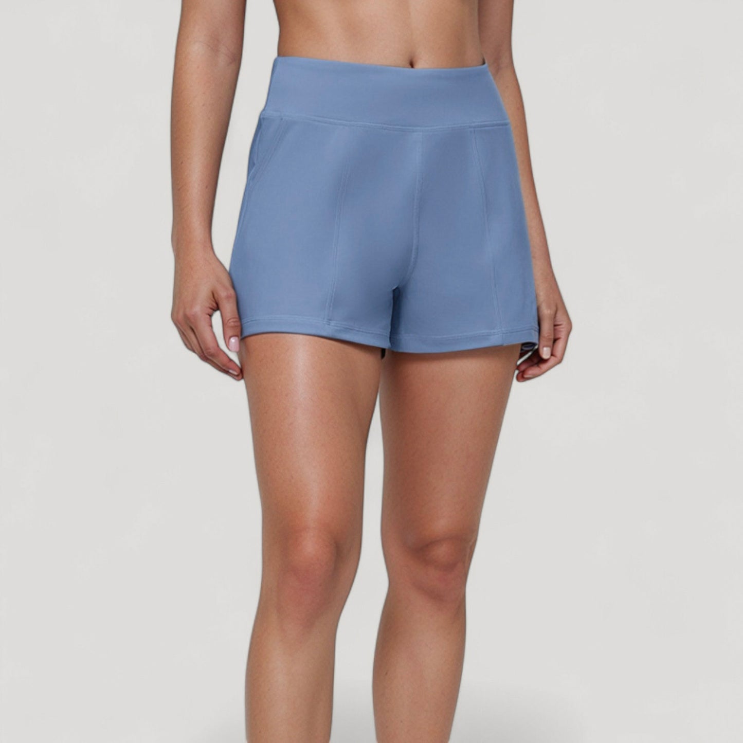 Anna-Kaci Active Women's High Waist Performance Shorts with Wide Waistband and Side Pockets for Active Comfort