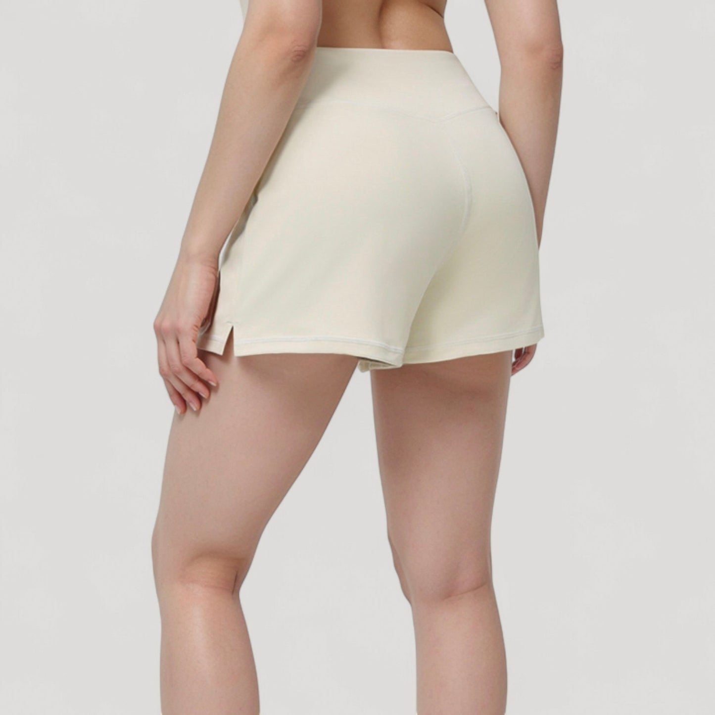 Anna-Kaci Active Women's High Waist Performance Shorts with Wide Waistband and Side Pockets for Active Comfort