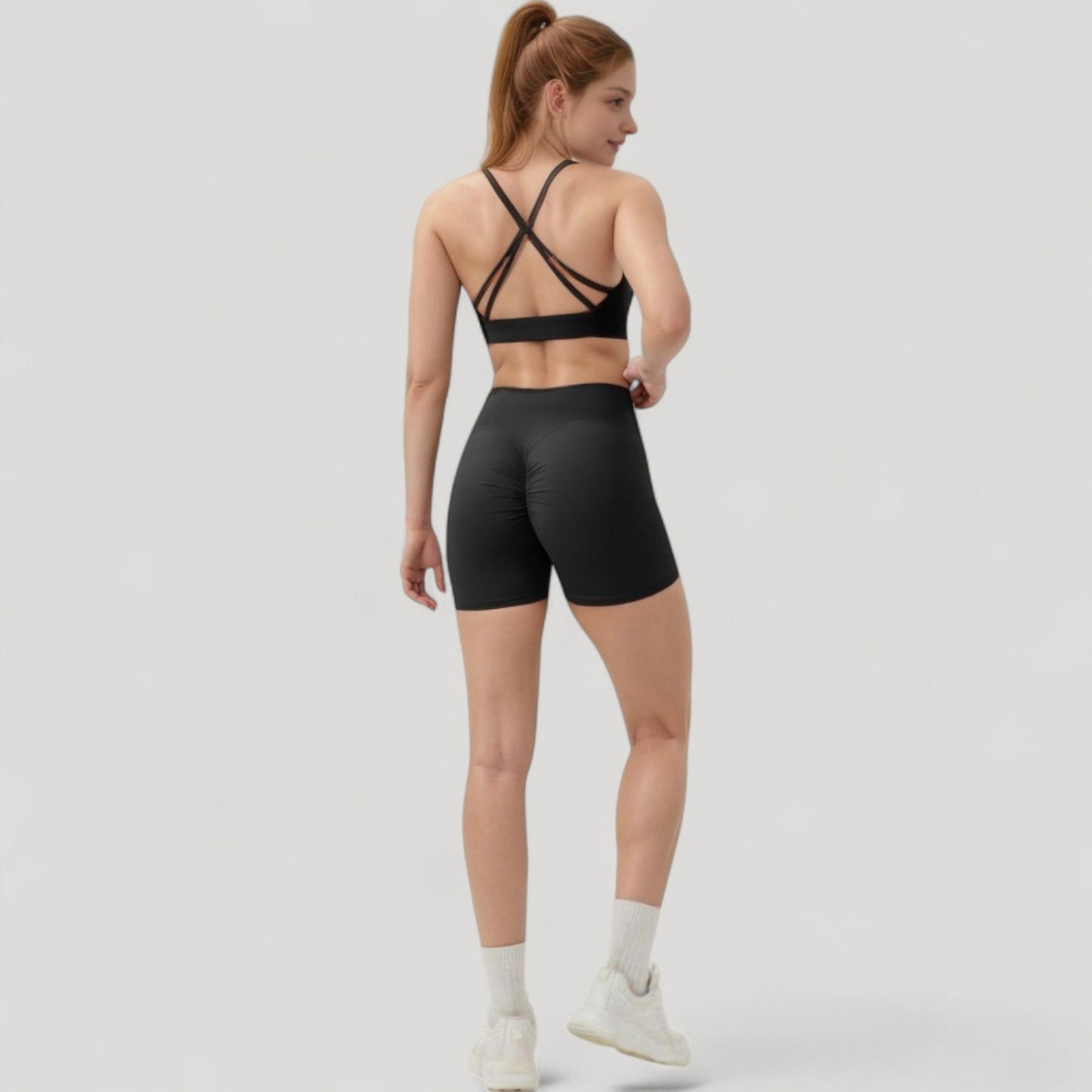 Anna-Kaci Active Women's High Waist Seamless Active Shorts with Smooth Finish and Body-Hugging Stretch Fit