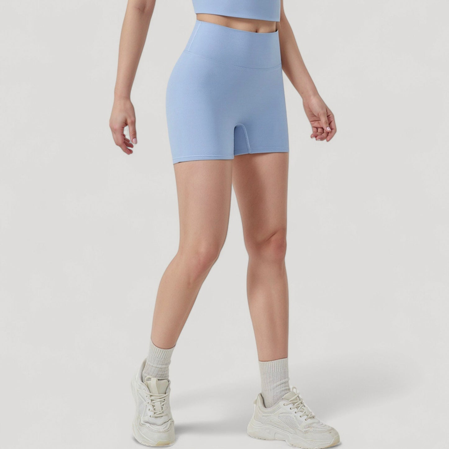 Anna-Kaci Active Women's High Waist Seamless Active Shorts with Smooth Finish and Body-Hugging Stretch Fit