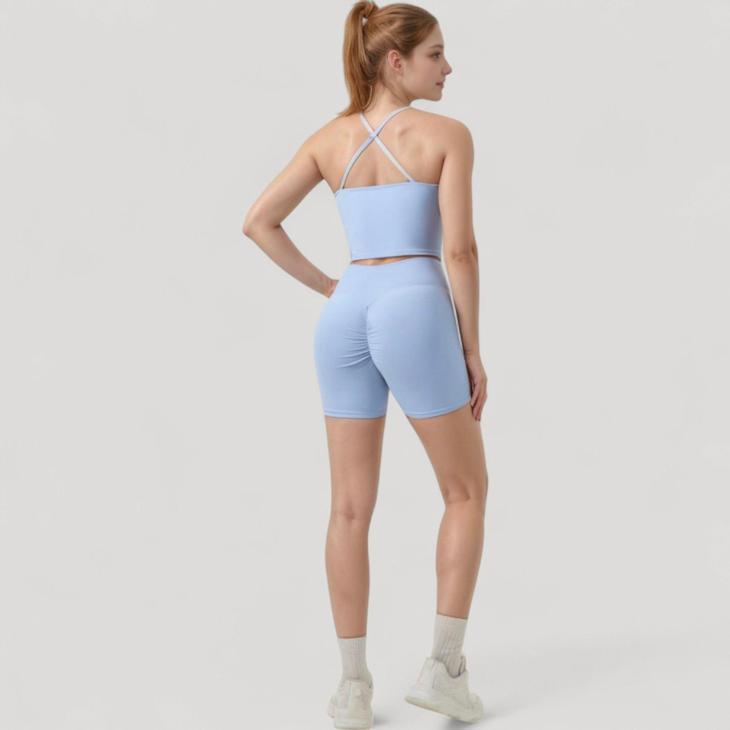 Anna-Kaci Active Women's High Waist Seamless Active Shorts with Smooth Finish and Body-Hugging Stretch Fit