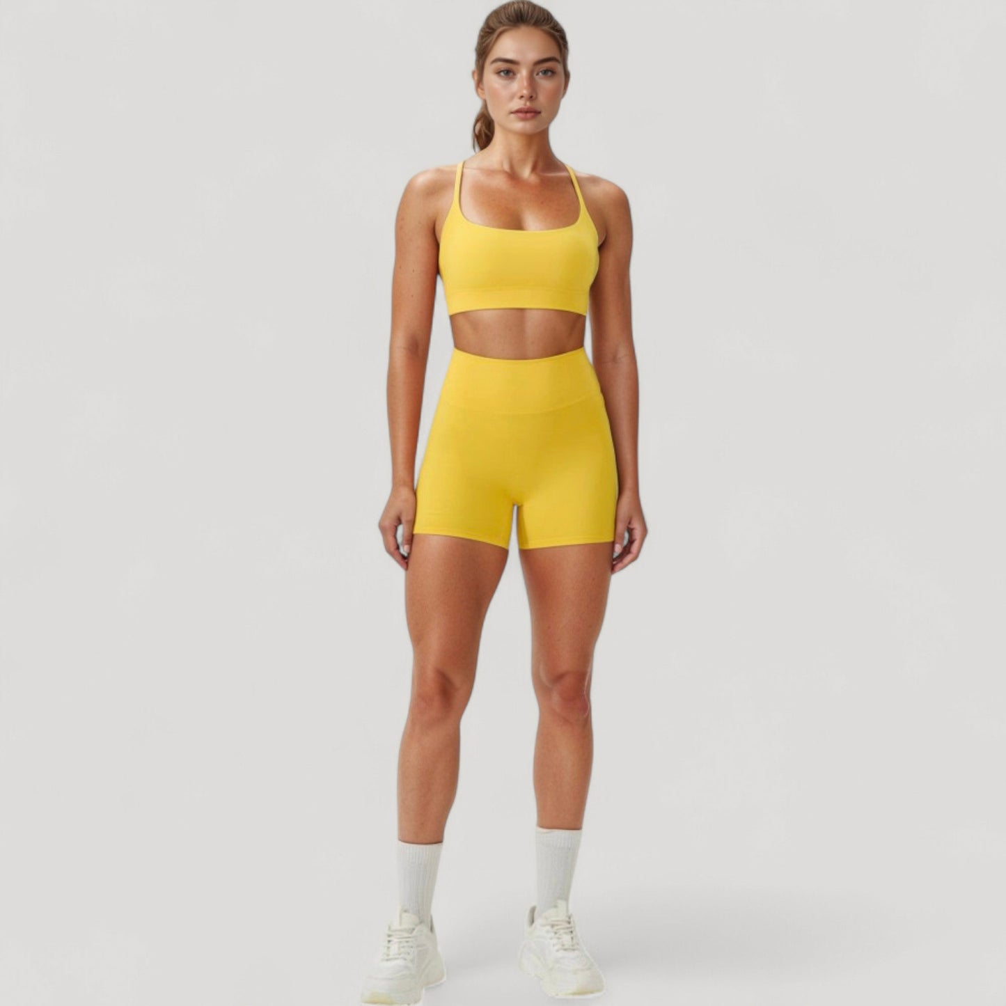 Anna-Kaci Active Women's High Waist Seamless Active Shorts with Smooth Finish and Body-Hugging Stretch Fit