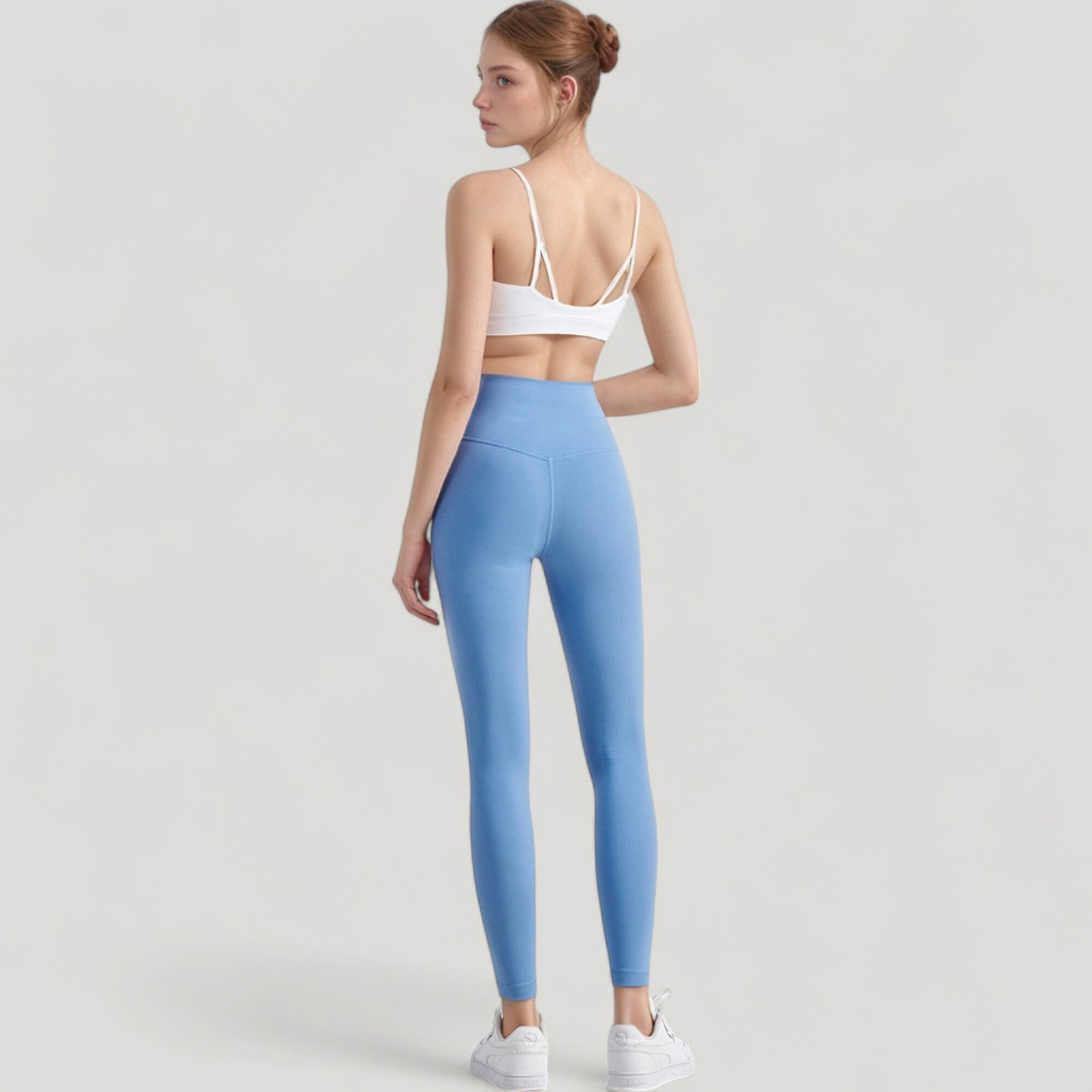 Anna-Kaci Active Women's Spaghetti Strap Scoop Neck Sports Bra Top with Lightweight Stretch Fabric