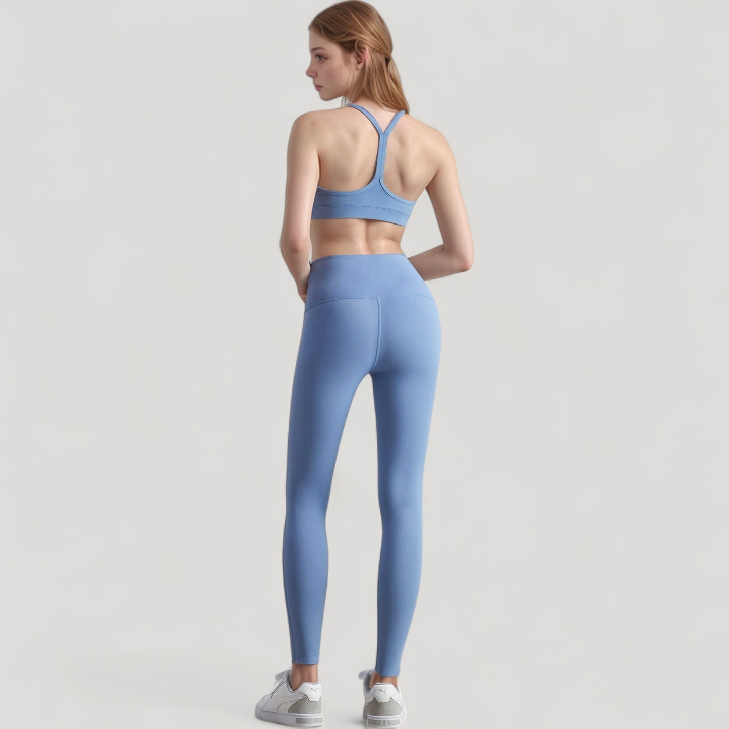 Anna-Kaci Active Women's Scoop Neck Sports Bra Top with Adjustable Thin Straps and Seamless Lightweight Fabric