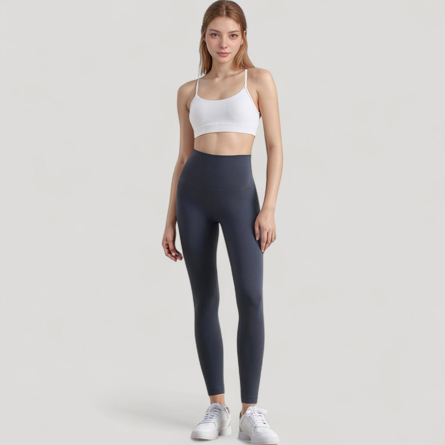 Anna-Kaci Active Women's Scoop Neck Sports Bra Top with Adjustable Thin Straps and Seamless Lightweight Fabric