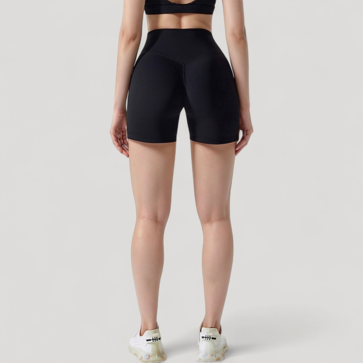 Anna-Kaci Active Women's High Waist Compression Athletic Shorts with Supportive Stretch Fit and Streamlined Seams