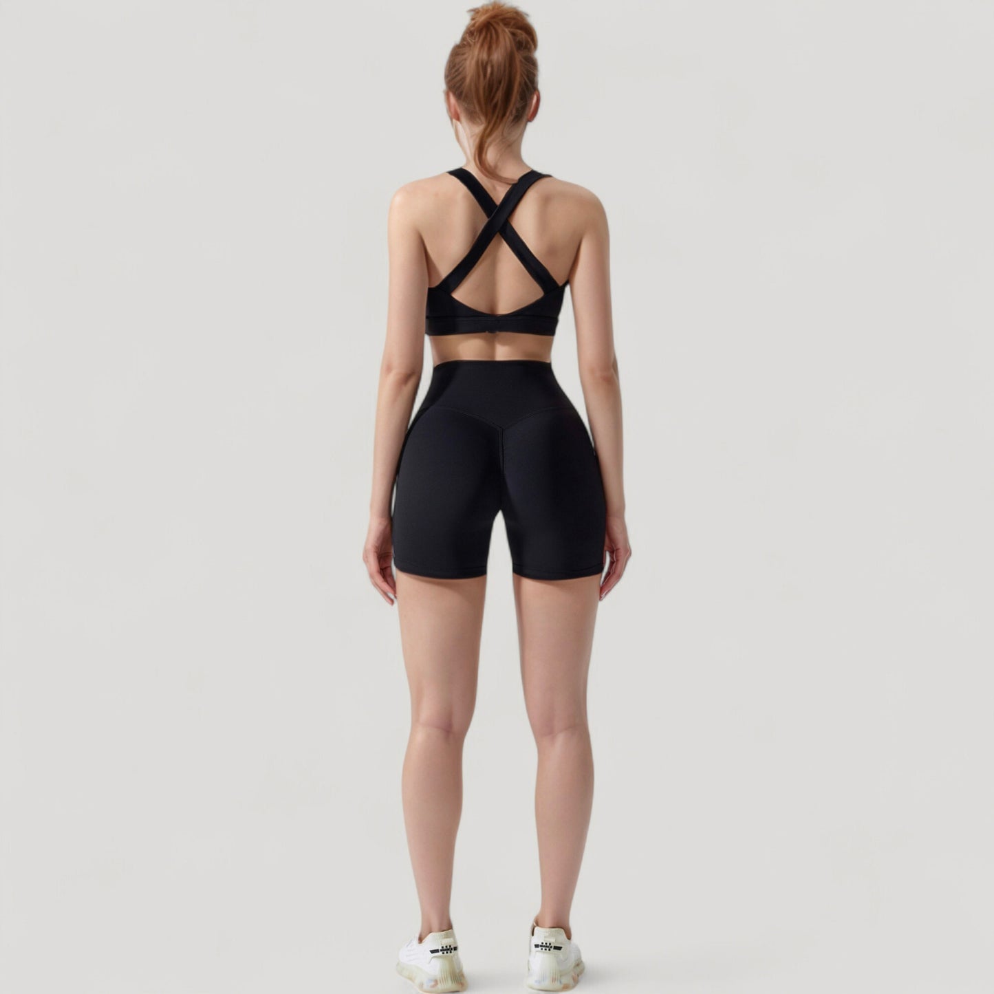 Anna-Kaci Active Women's High Waist Compression Athletic Shorts with Supportive Stretch Fit and Streamlined Seams