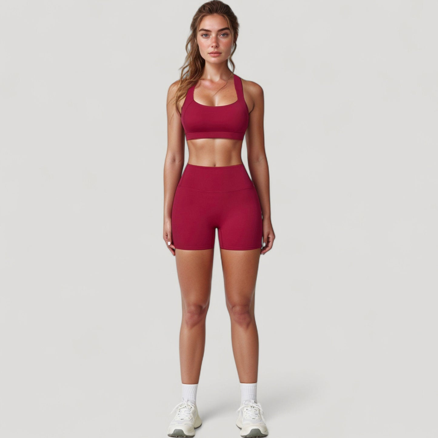 Anna-Kaci Active Women's High Waist Compression Athletic Shorts with Supportive Stretch Fit and Streamlined Seams