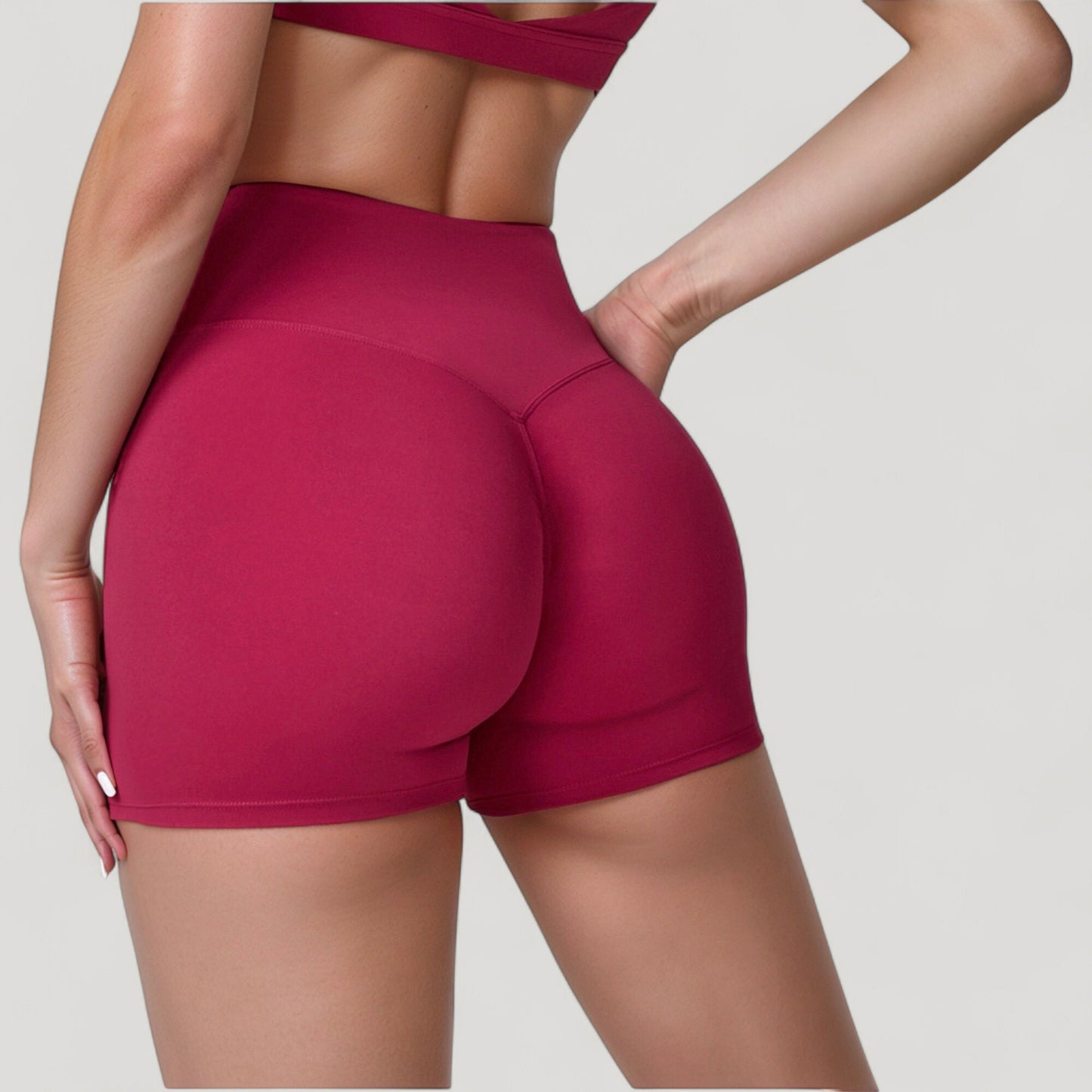 Anna-Kaci Active Women's High Waist Compression Athletic Shorts with Supportive Stretch Fit and Streamlined Seams