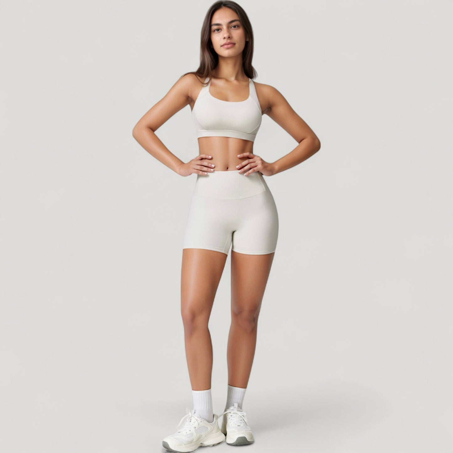 Anna-Kaci Active Women's High Waist Compression Athletic Shorts with Supportive Stretch Fit and Streamlined Seams