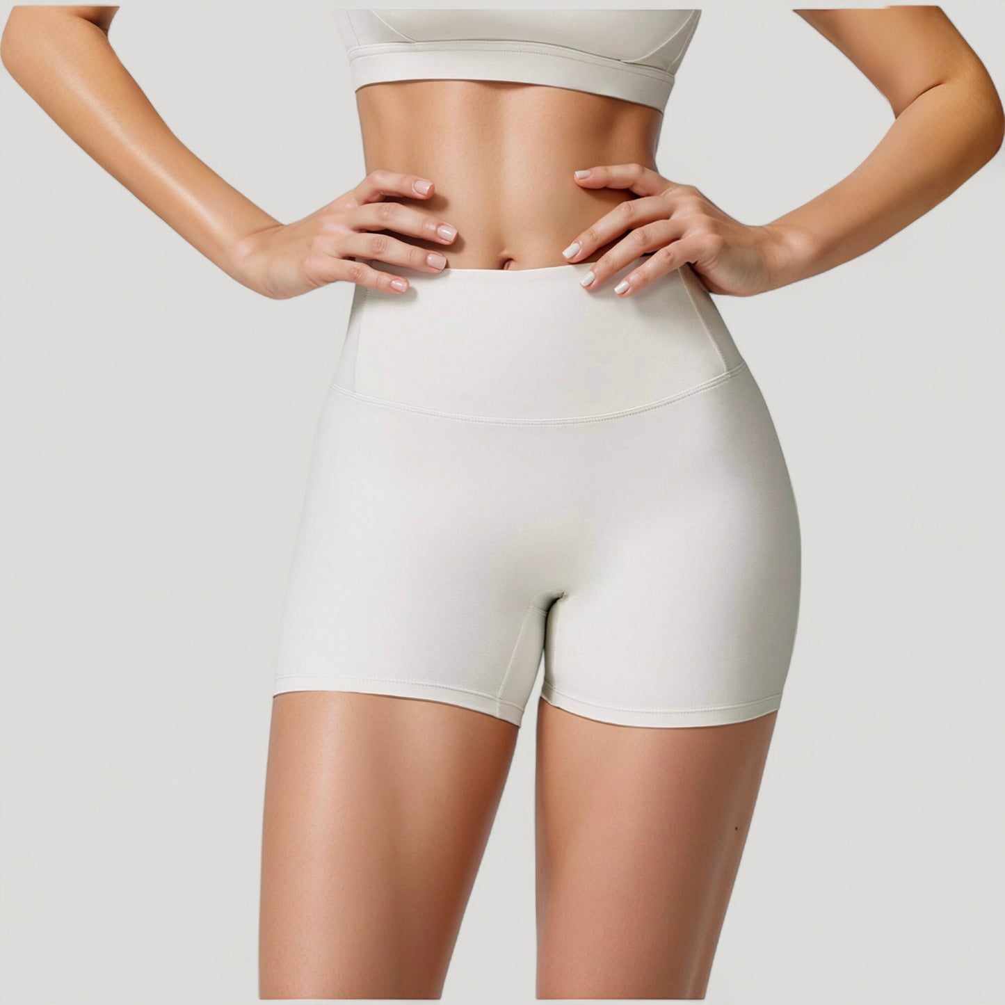 Anna-Kaci Active Women's High Waist Compression Athletic Shorts with Supportive Stretch Fit and Streamlined Seams