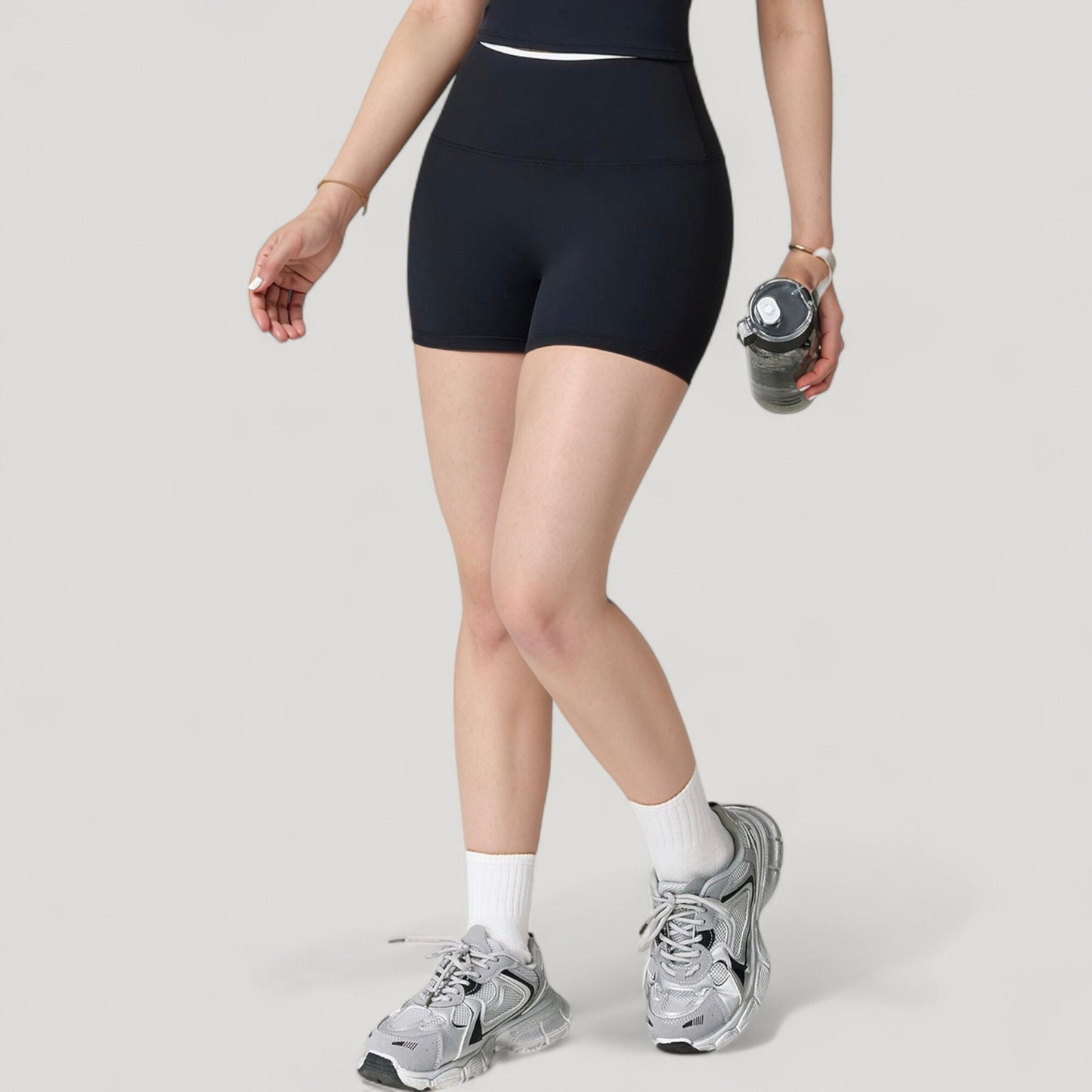 Anna-Kaci Active Women's High Waist Athletic Shorts with Stretch Fabric and Contour Fit Waistband