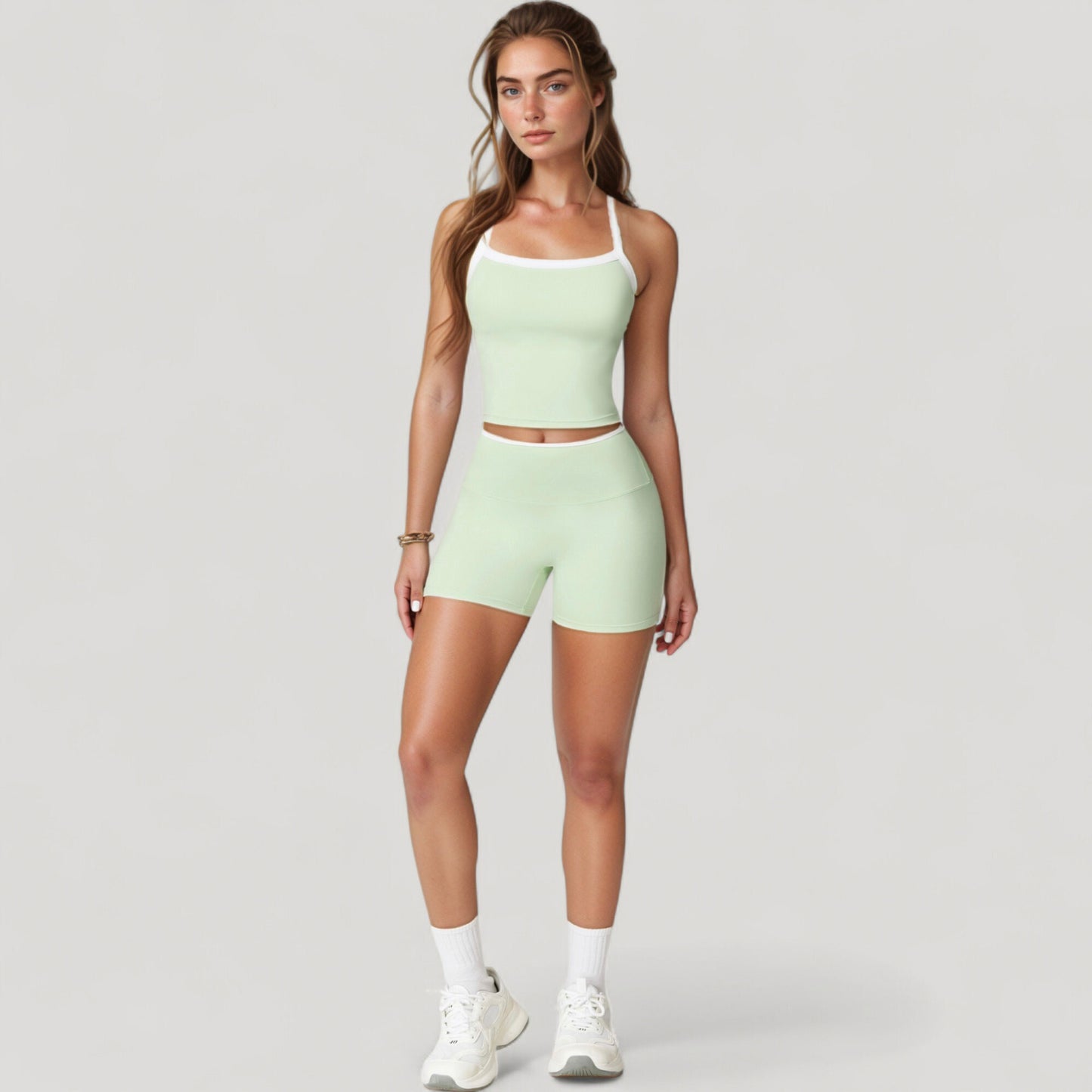 Anna-Kaci Active Women's High Waist Athletic Shorts with Stretch Fabric and Contour Fit Waistband