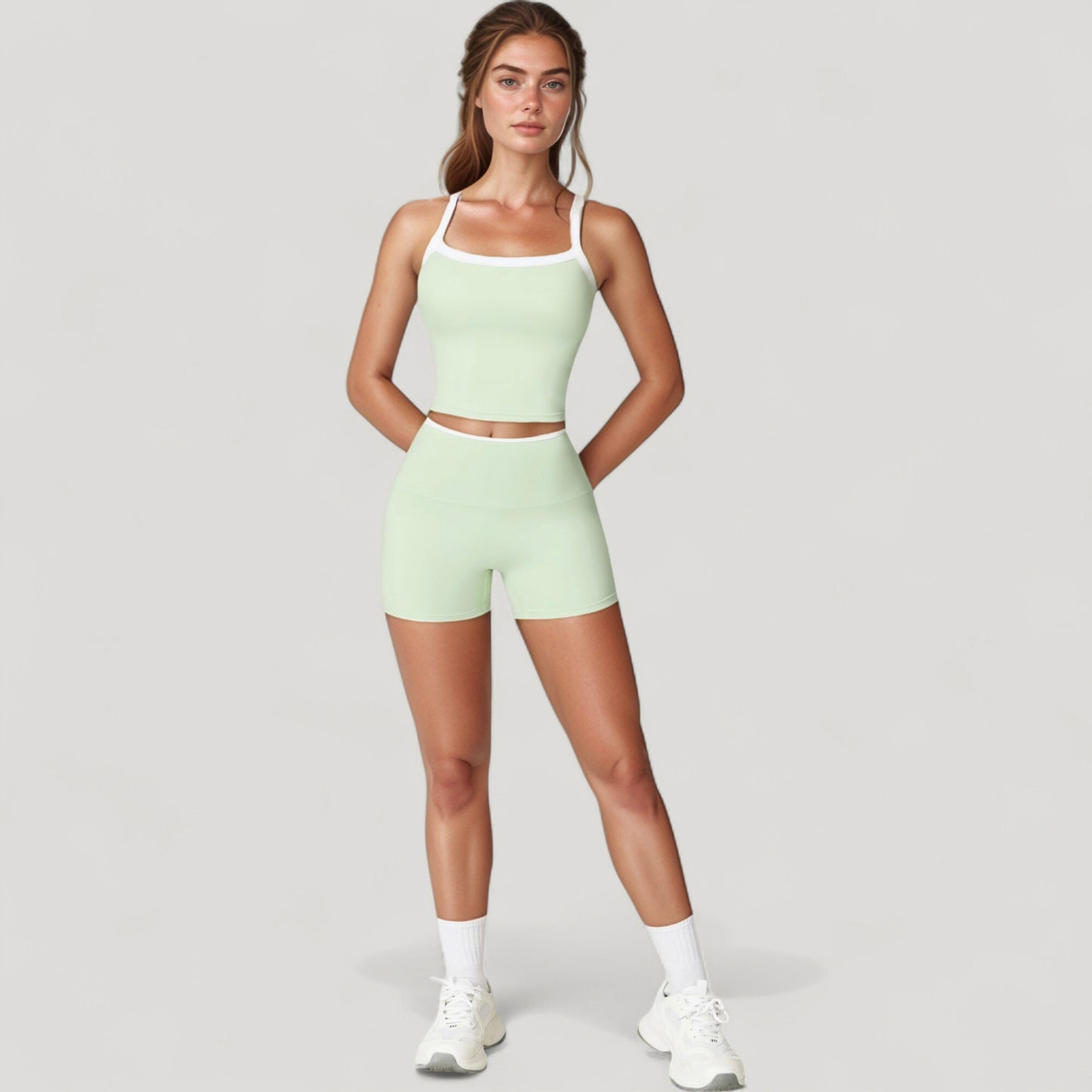 Anna-Kaci Active Women's High Waist Athletic Shorts with Stretch Fabric and Contour Fit Waistband