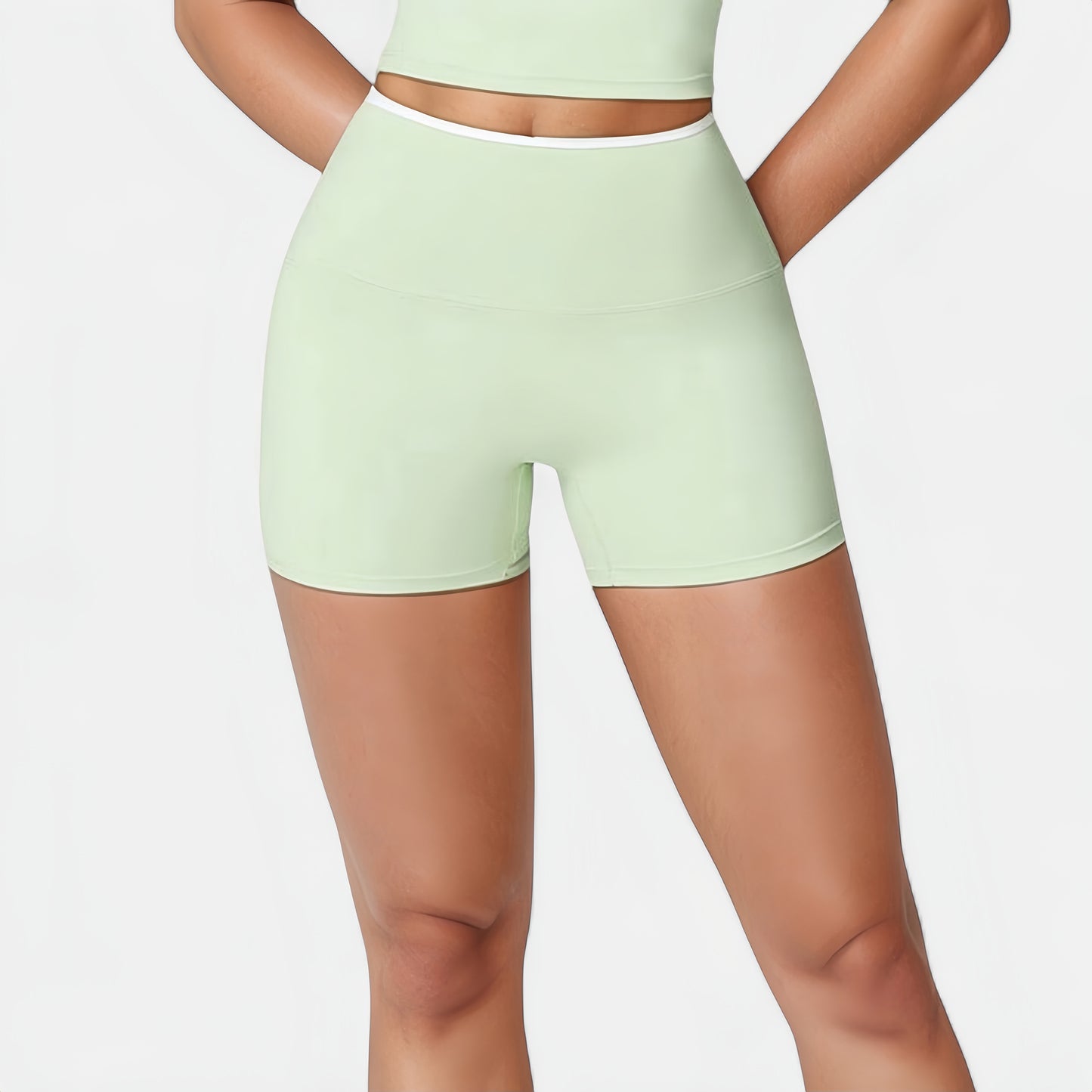 Anna-Kaci Active Women's High Waist Athletic Shorts with Stretch Fabric and Contour Fit Waistband