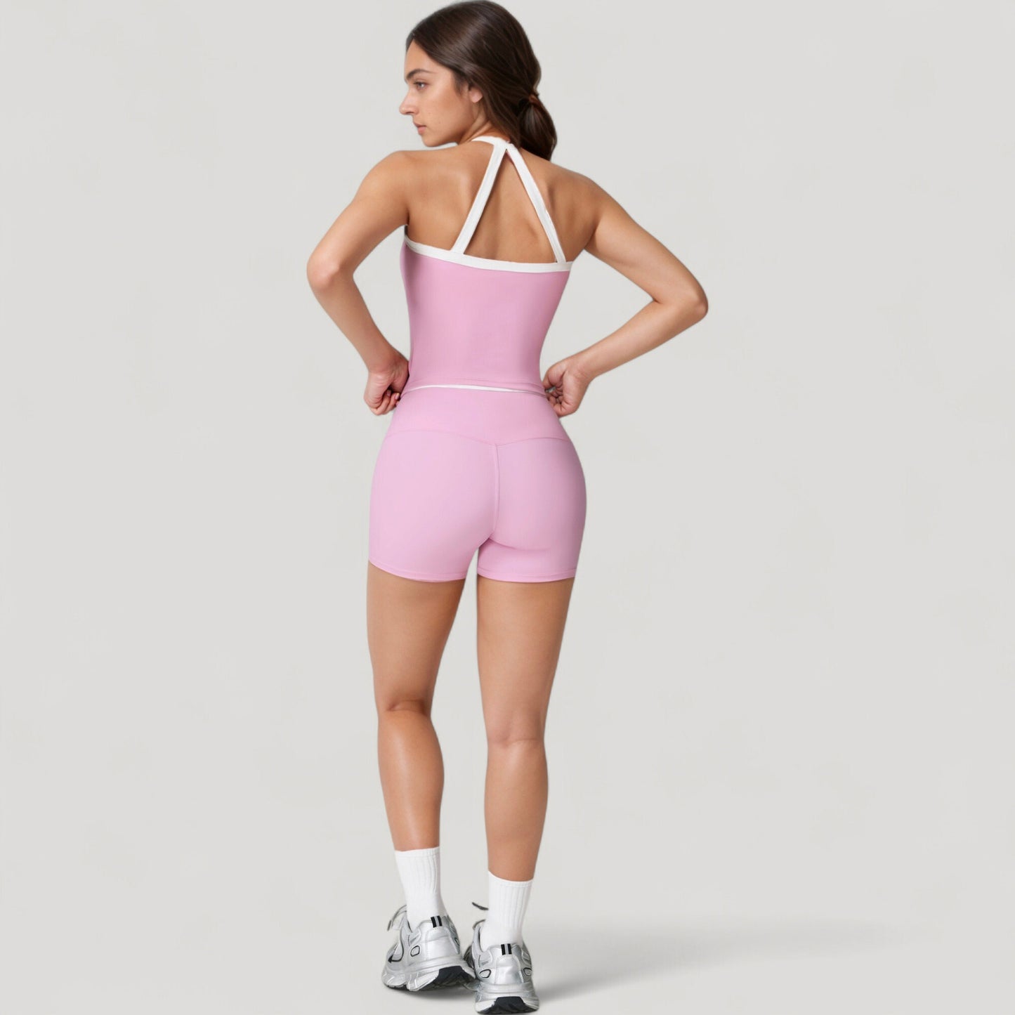 Anna-Kaci Active Women's High Waist Athletic Shorts with Stretch Fabric and Contour Fit Waistband