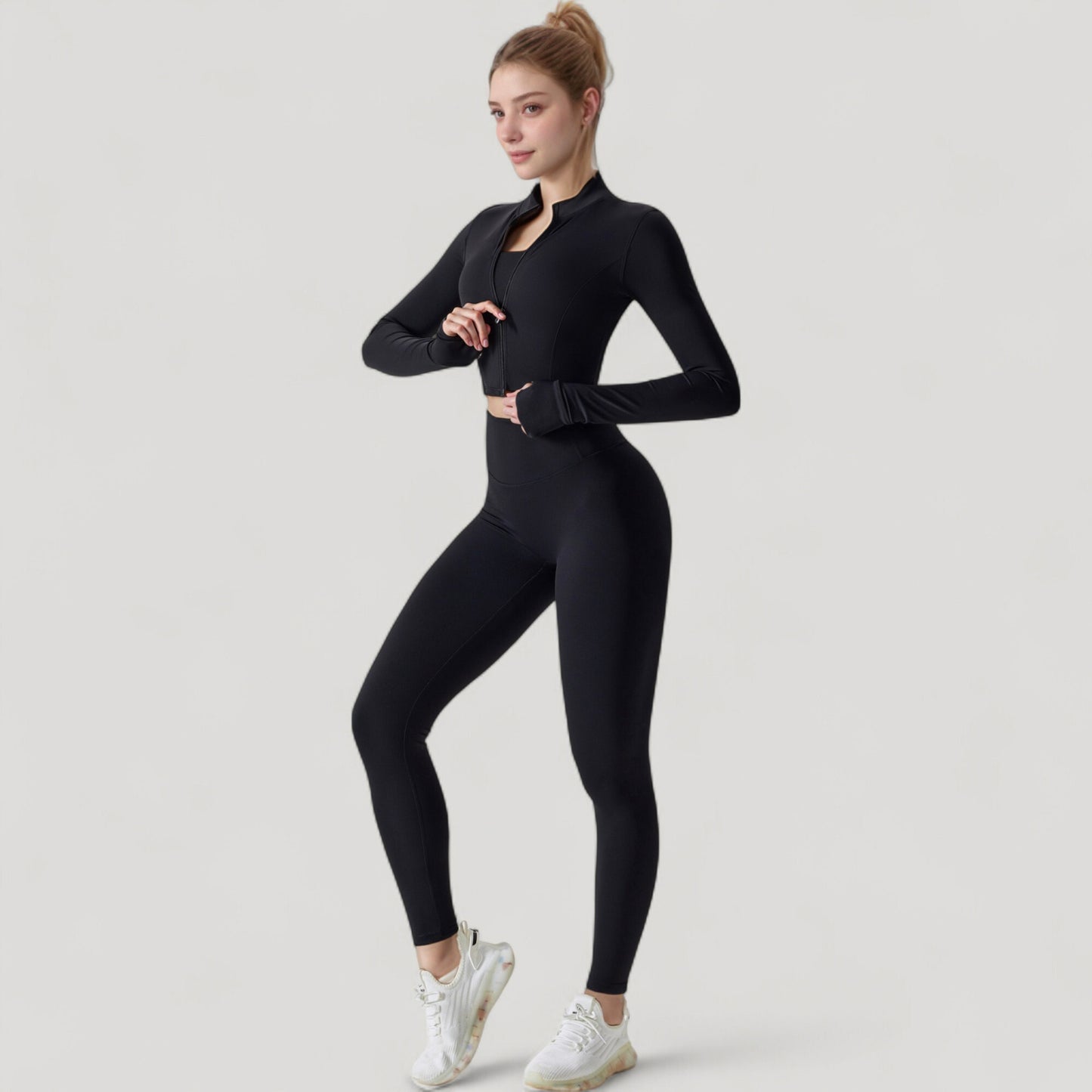 Anna-Kaci Active Women's High Waist Compression Leggings with Seamless Fit and Sculpting Stretch Fabric