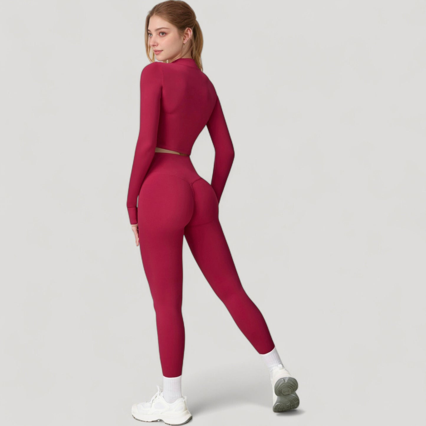 Anna-Kaci Active Women's High Waist Compression Leggings with Seamless Fit and Sculpting Stretch Fabric