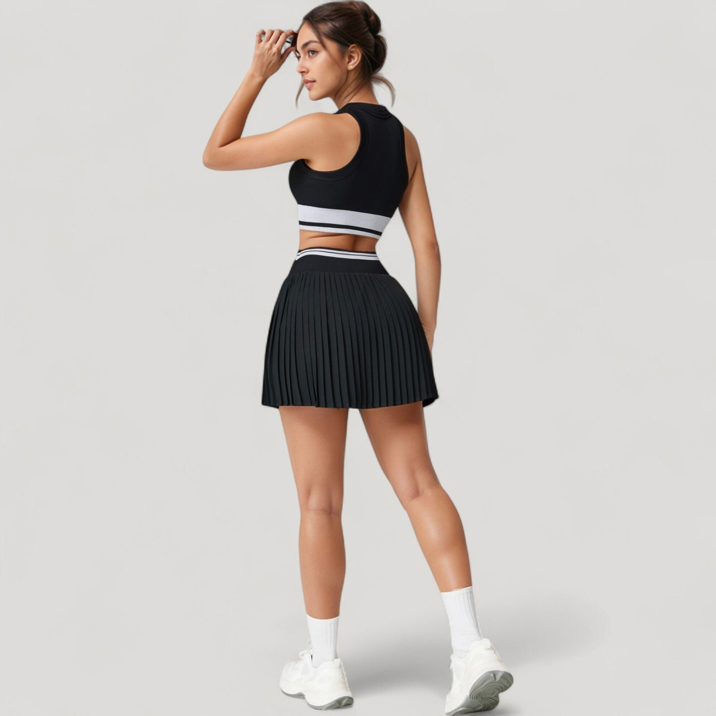 Anna-Kaci Active Women's Pleated Tennis Skirt with Built-In Shorts and Side Pocket for Sporty Style and Functional Movement