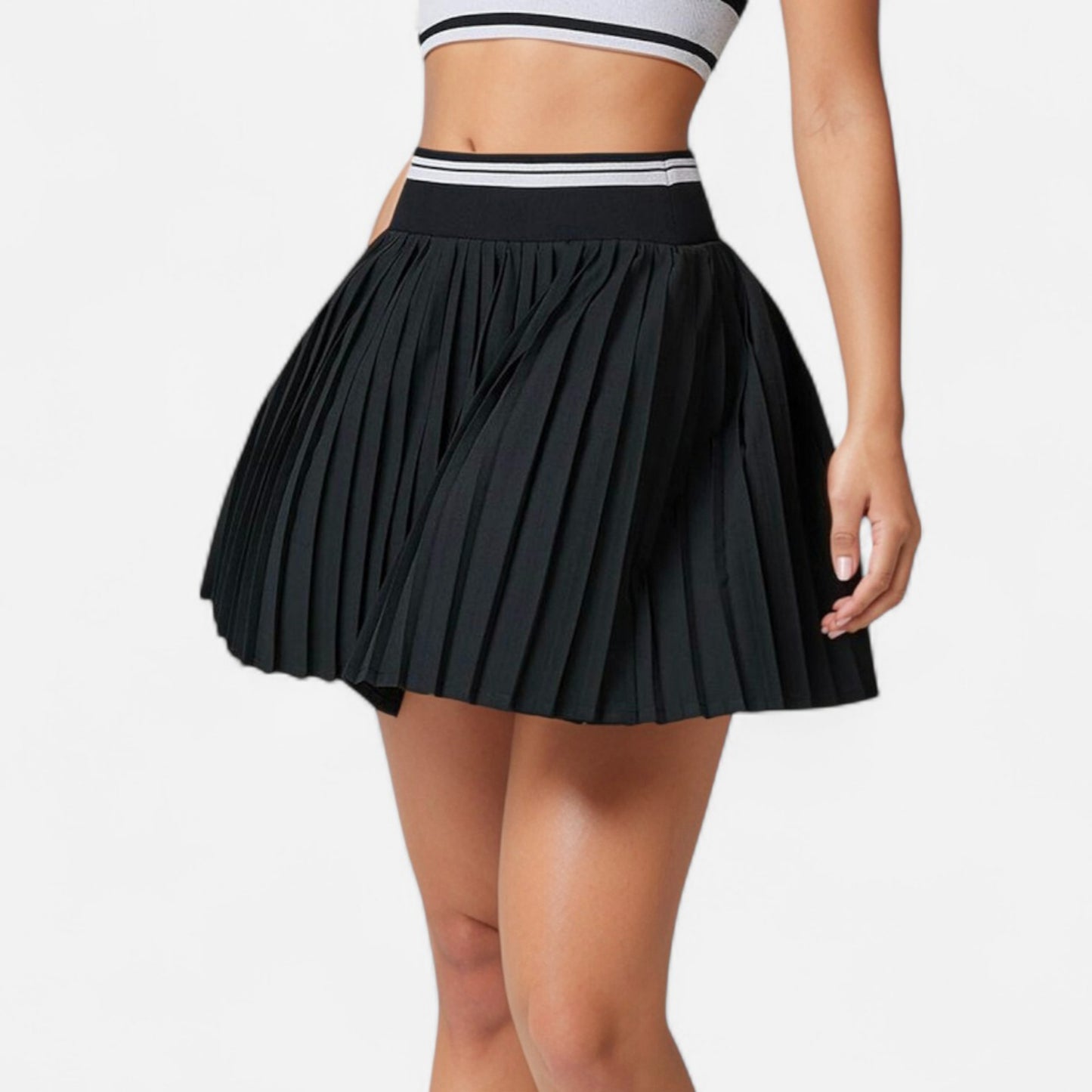 Anna-Kaci Active Women's Pleated Tennis Skirt with Built-In Shorts and Side Pocket for Sporty Style and Functional Movement