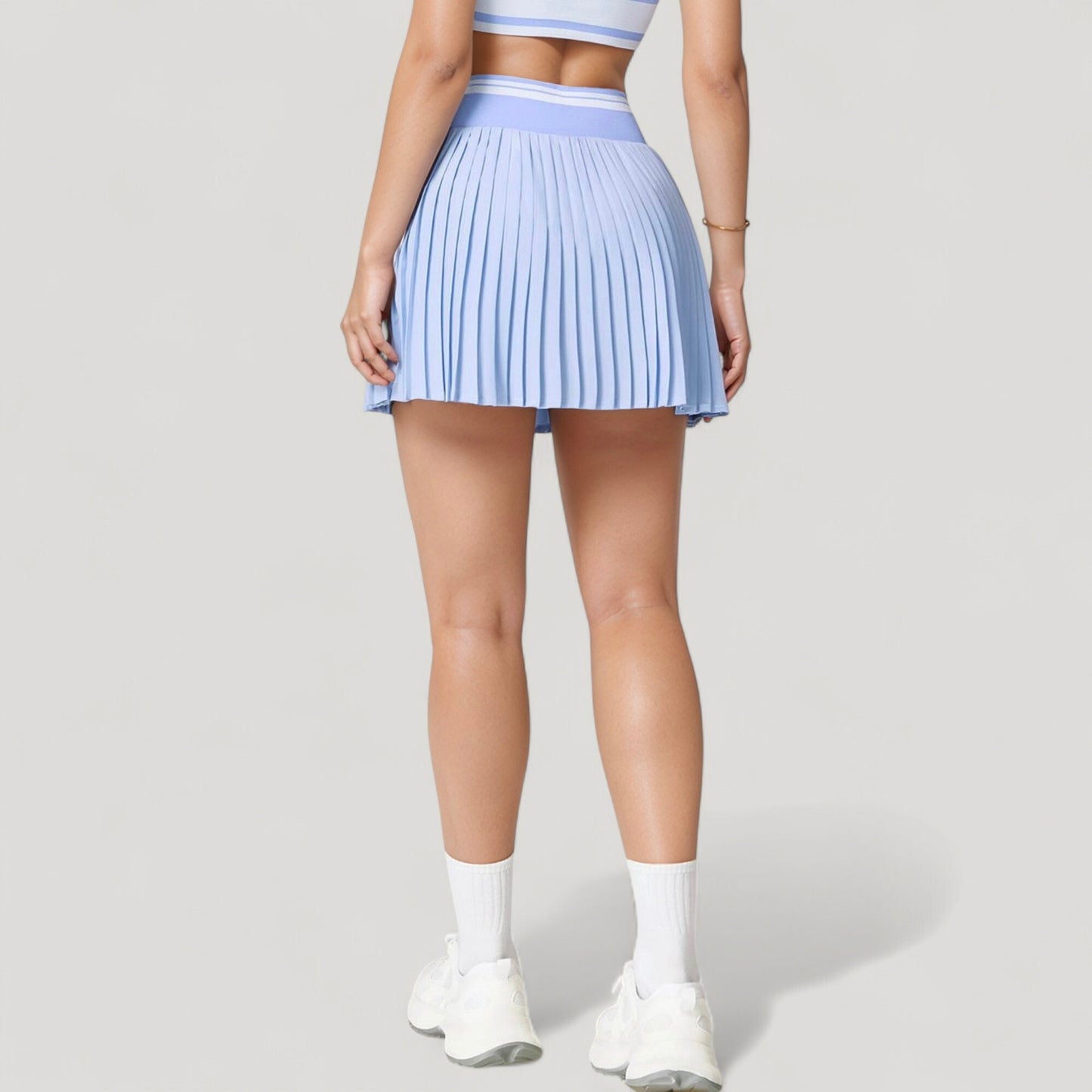 Anna-Kaci Active Women's Pleated Tennis Skirt with Built-In Shorts and Side Pocket for Sporty Style and Functional Movement