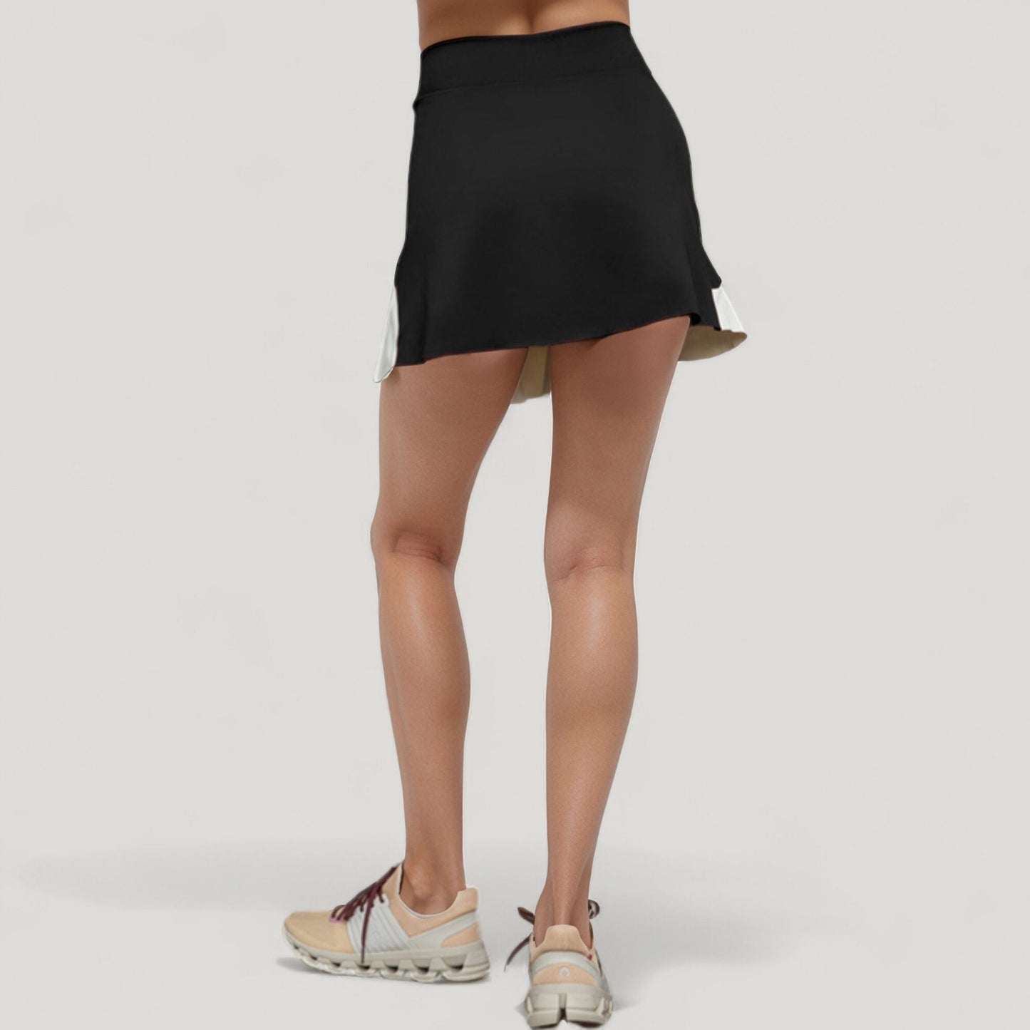 Anna-Kaci Active Women's High Waist Colorblock Tennis Skirt with Sculpted Contrast Design and Flared Hem