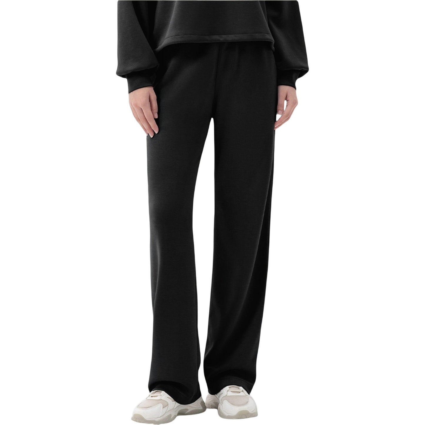 Anna-Kaci Active Women's Wide Leg Lounge Pants with Elastic Drawstring Waist