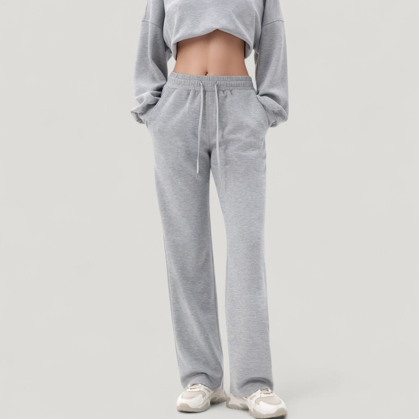 Anna-Kaci Active Women's Wide Leg Lounge Pants with Elastic Drawstring Waist