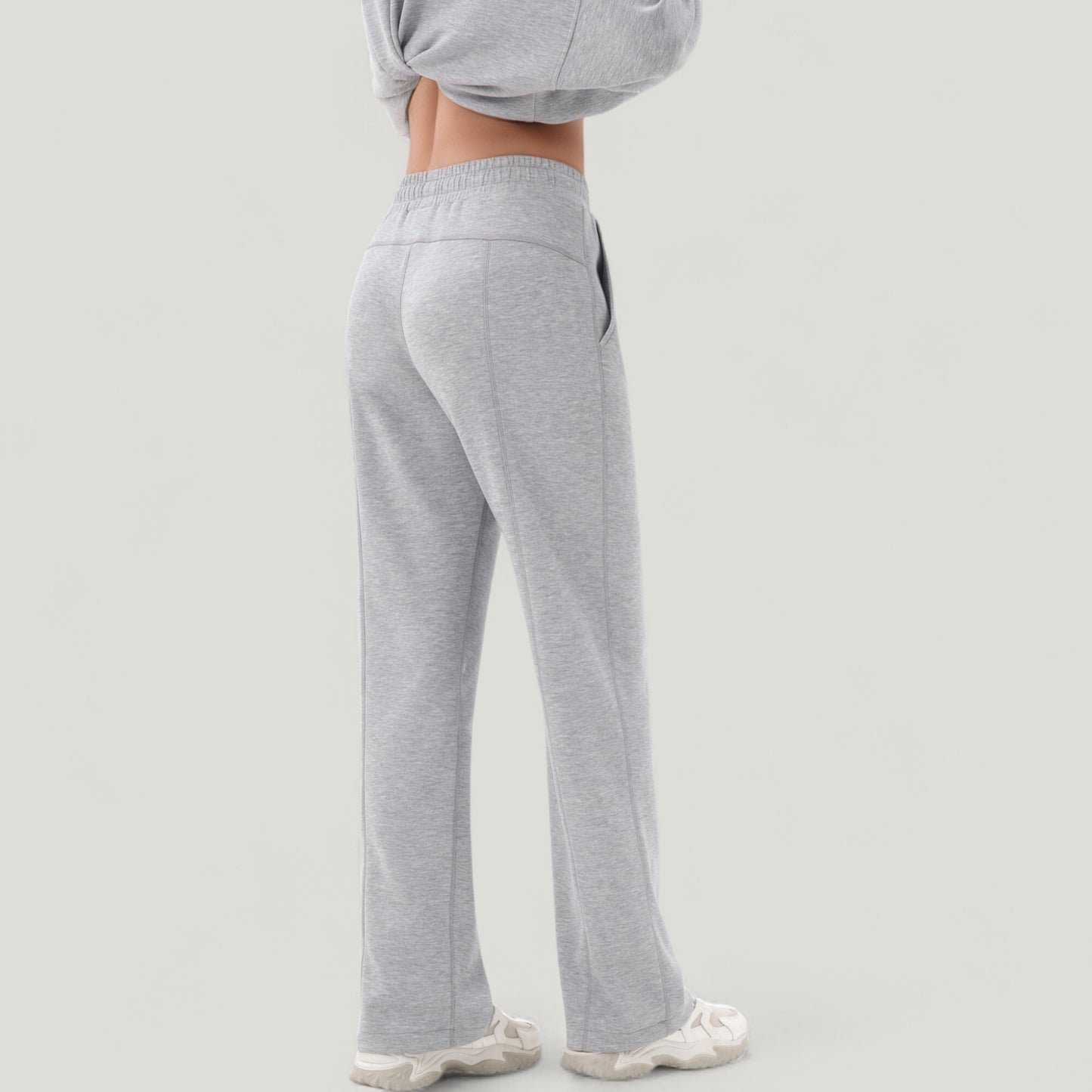 Anna-Kaci Active Women's Wide Leg Lounge Pants with Elastic Drawstring Waist