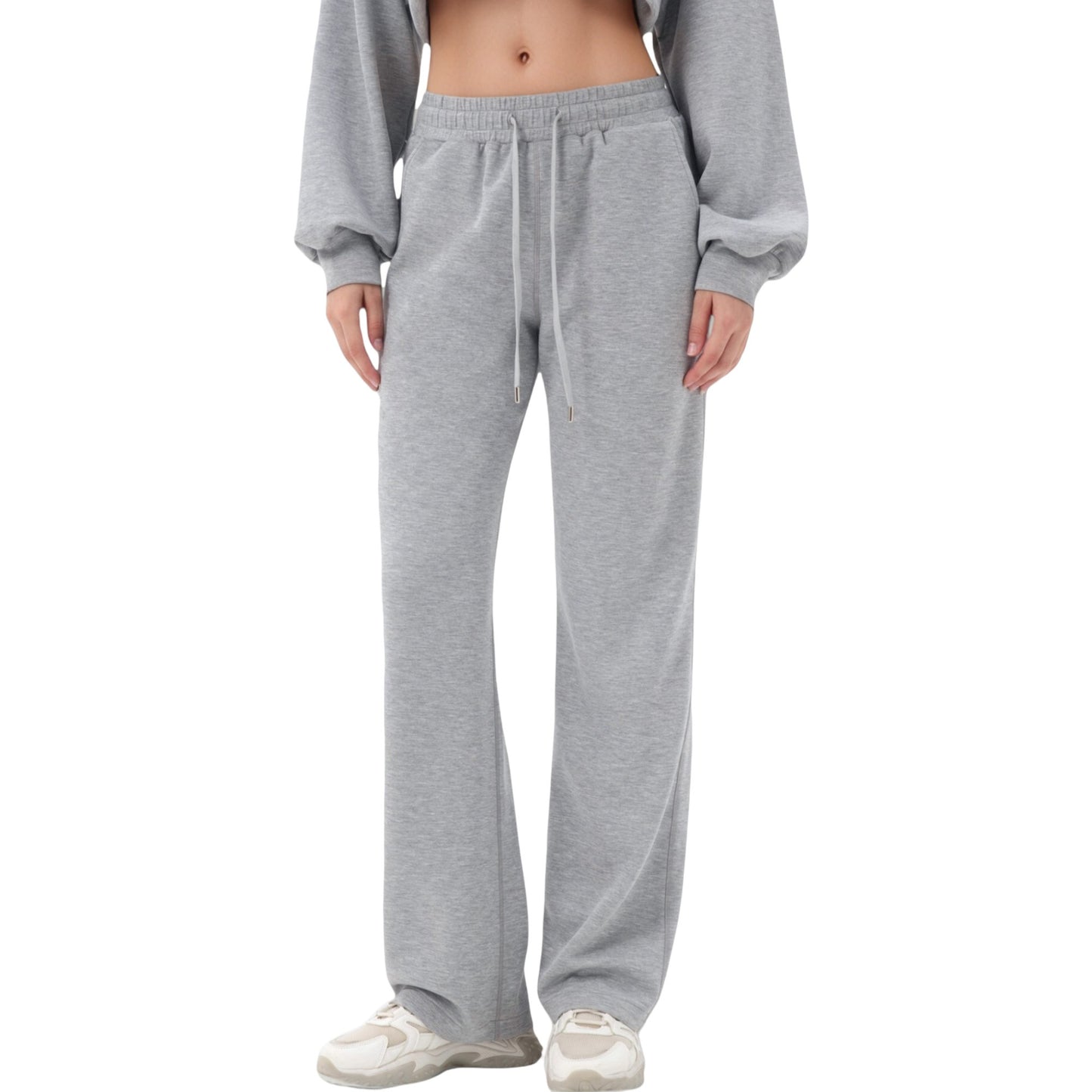Anna-Kaci Active Women's Wide Leg Lounge Pants with Elastic Drawstring Waist