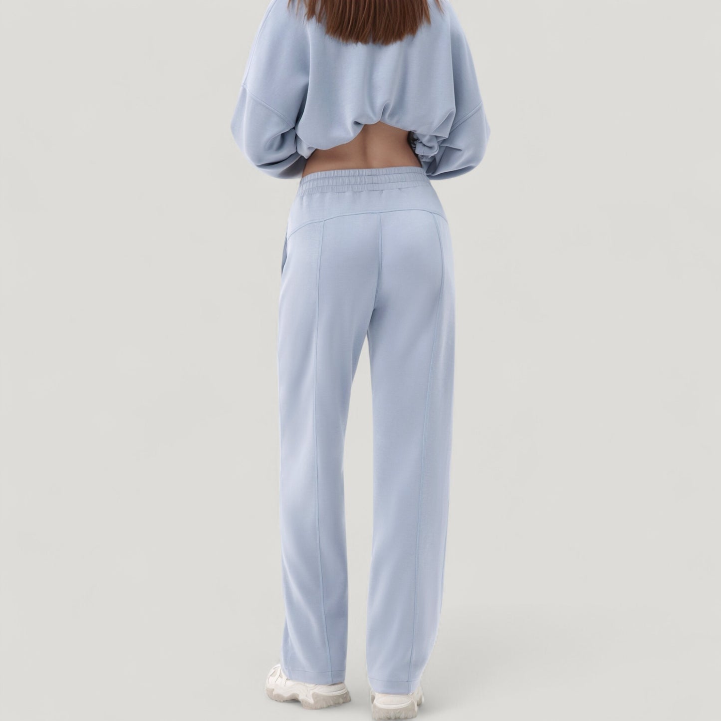 Anna-Kaci Active Women's Wide Leg Lounge Pants with Elastic Drawstring Waist