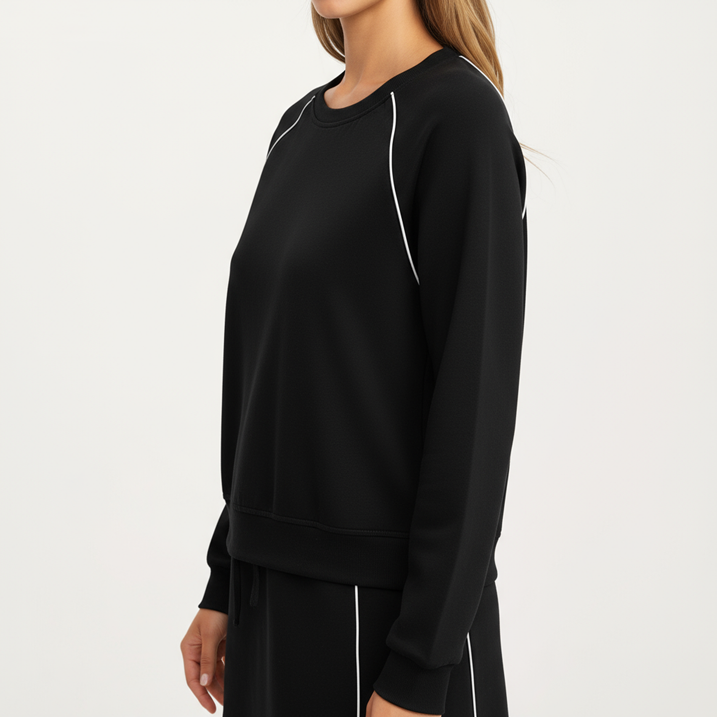 Anna-Kaci Women's 2-Piece Set Long Sleeve Pullover Top with Elastic Waist Mini Skirt