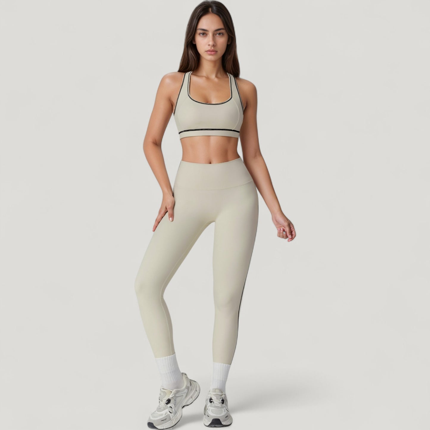 Anna-Kaci Active Women's High Waist Contoured Seam Activewear Leggings with Stretch Fit and Full Length