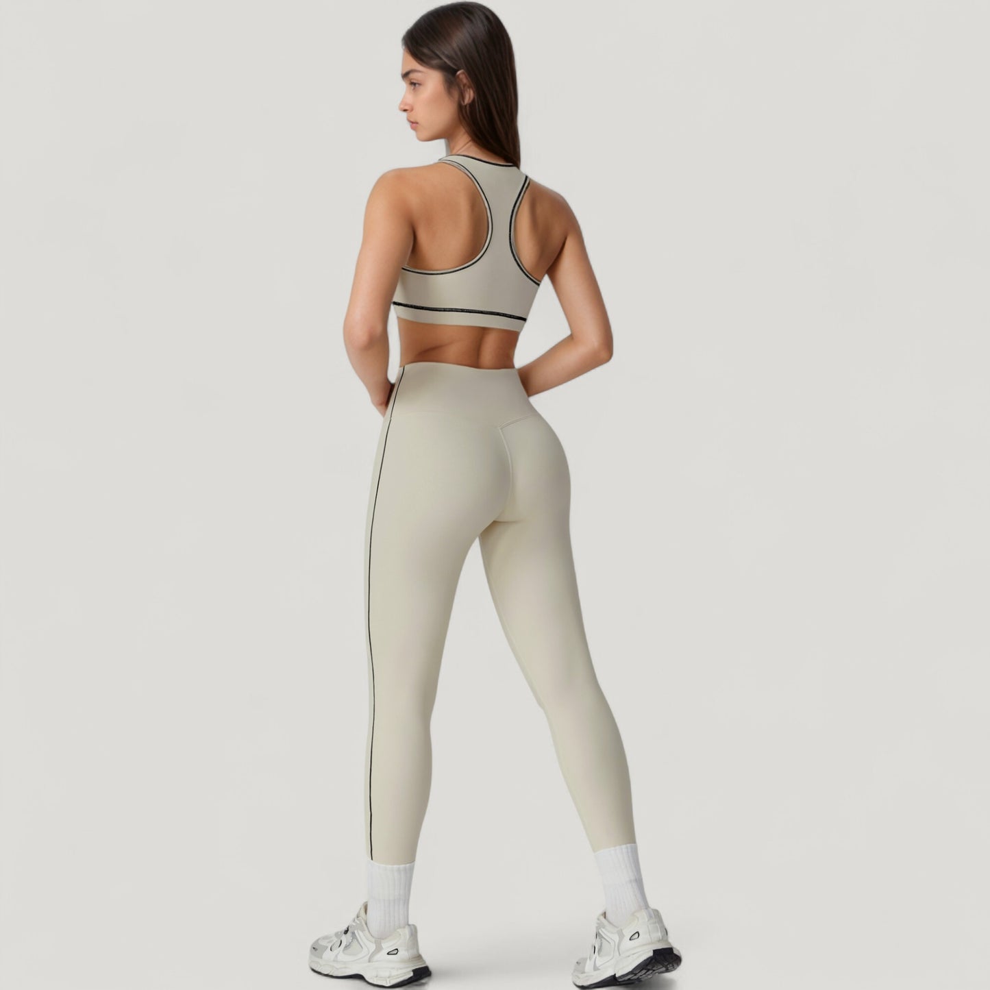 Anna-Kaci Active Women's High Waist Contoured Seam Activewear Leggings with Stretch Fit and Full Length