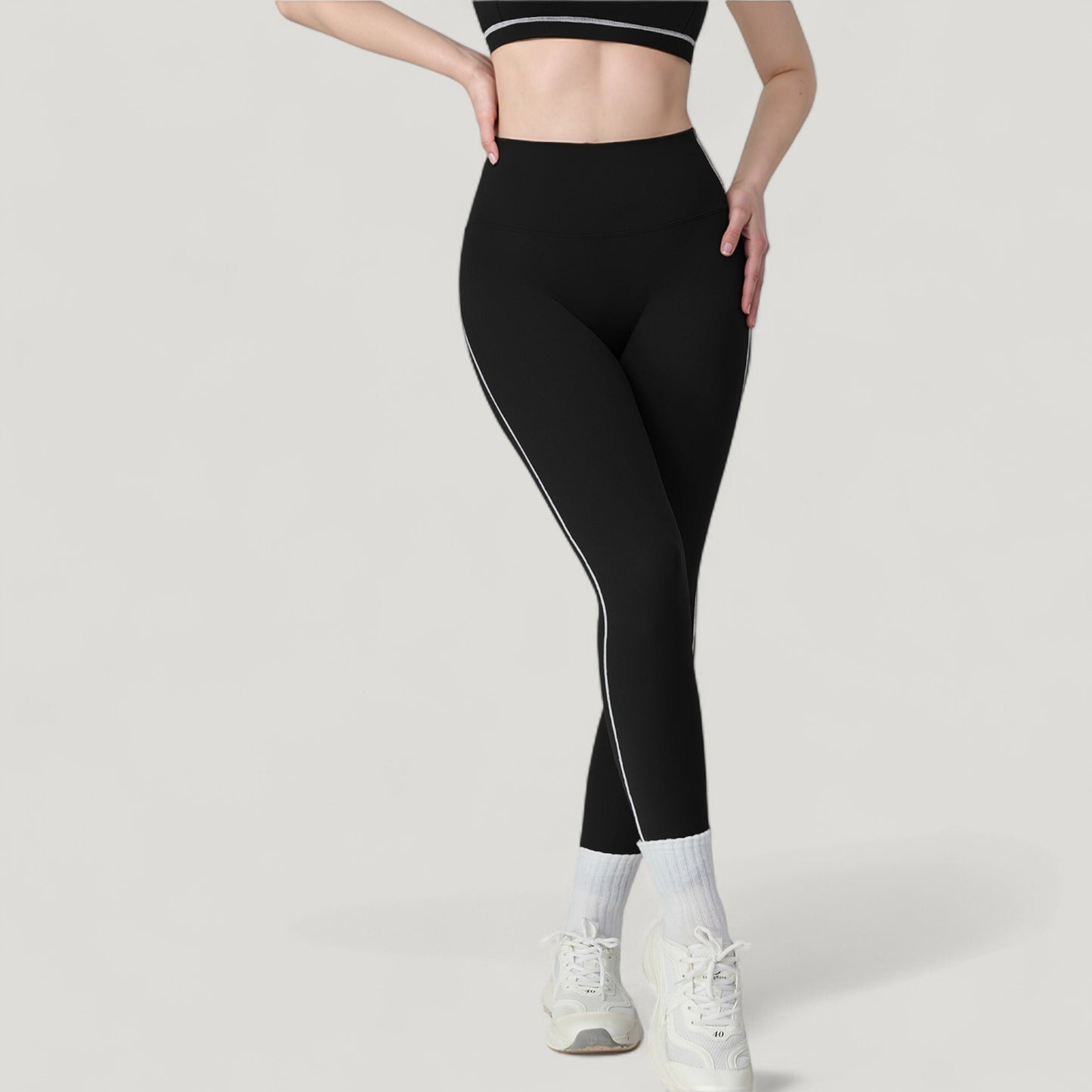Anna-Kaci Active Women's High Waist Contoured Seam Activewear Leggings with Stretch Fit and Full Length